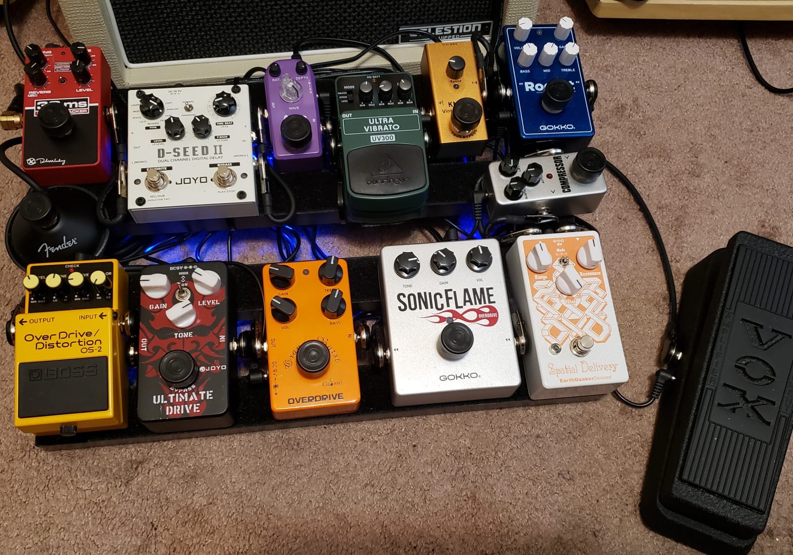 OS-2 Gold Overdrive/Distortion Guitar Pedal customer photo 1