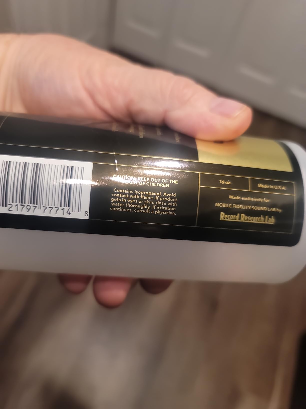 Mobile Fidelity Sound Lab - One Record Cleaning Solution (16oz) - MOFI MFSL customer photo 2