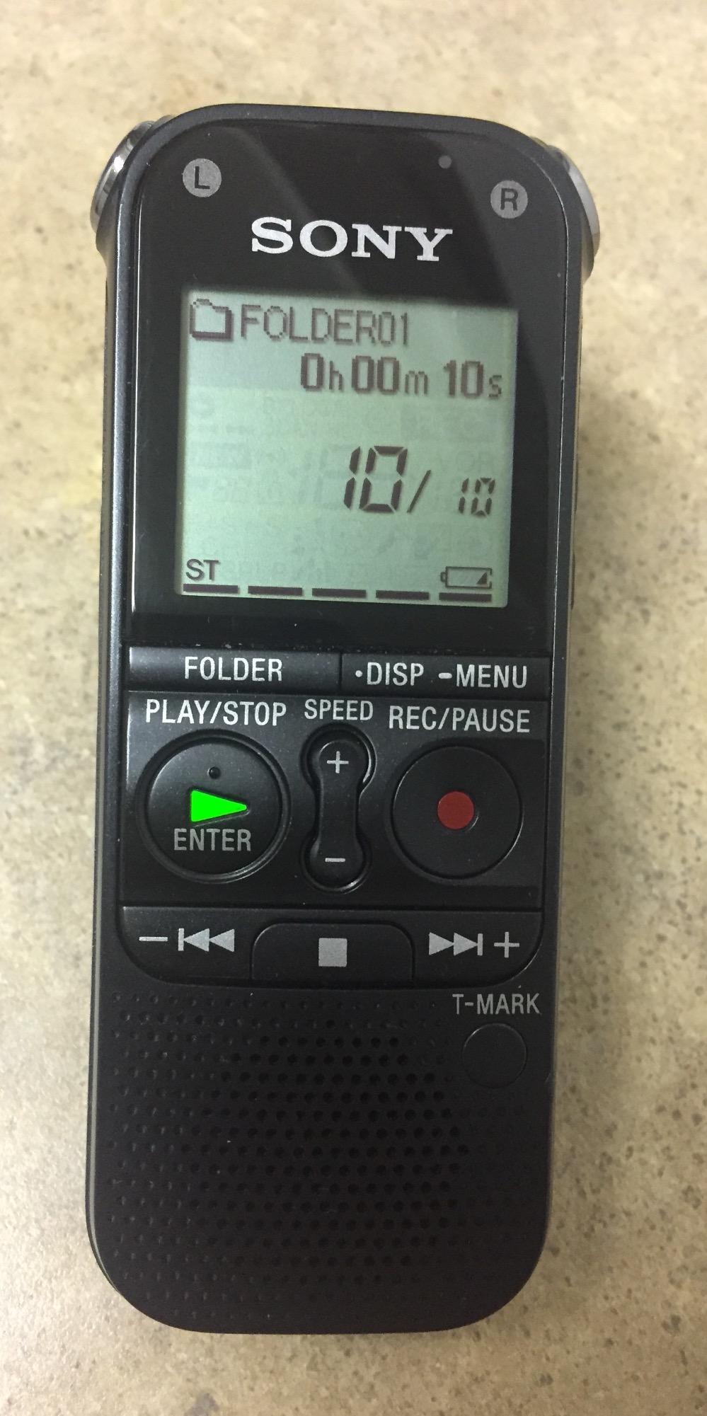 Sony ICD-AX412 Stereo Digital Voice Recorder customer photo 1