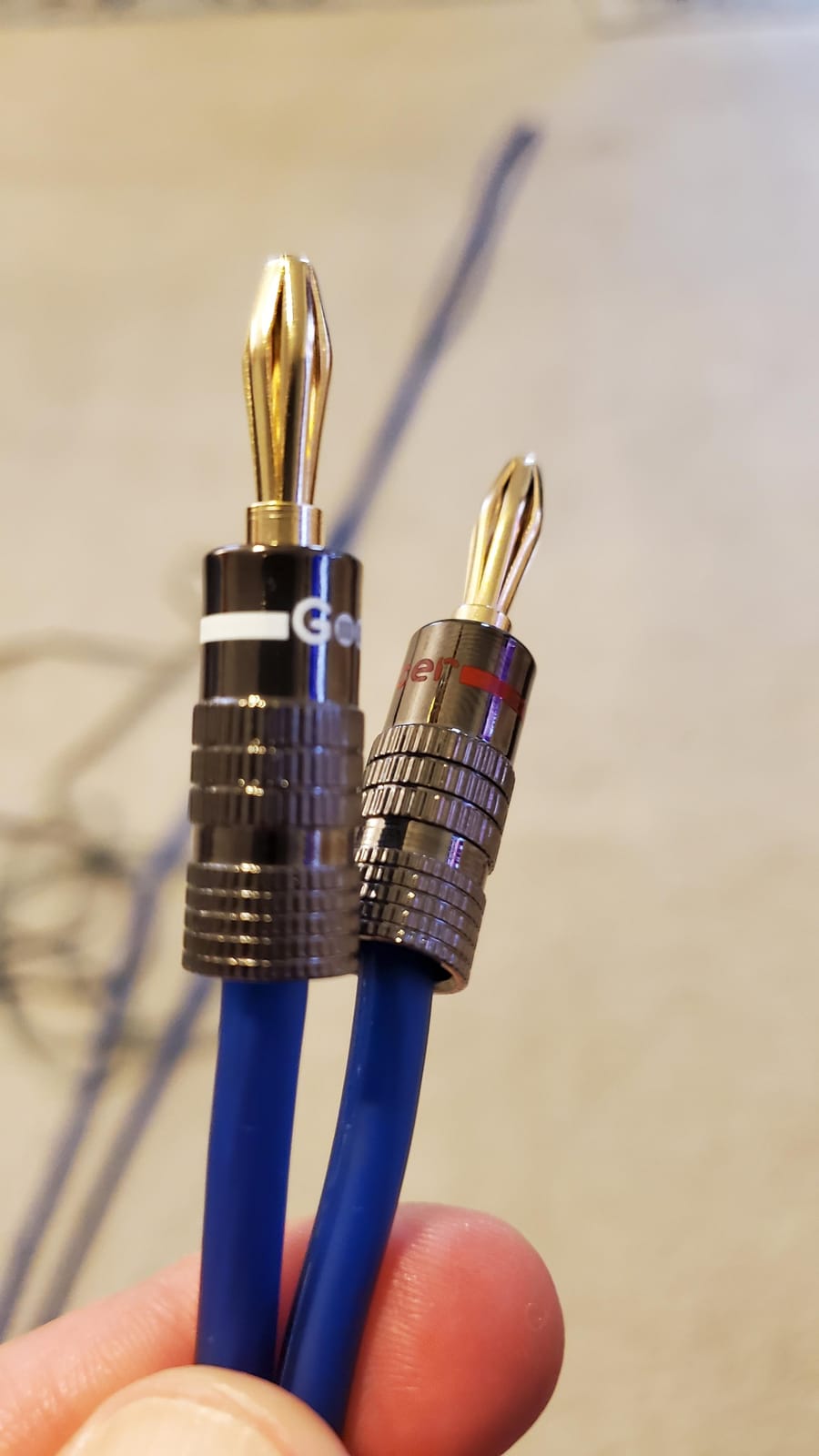 KnuKonceptz Kord Speaker Cable 12 Gauge Oxygen Free Copper Speaker Wire - 50 Feet Blue customer photo 2