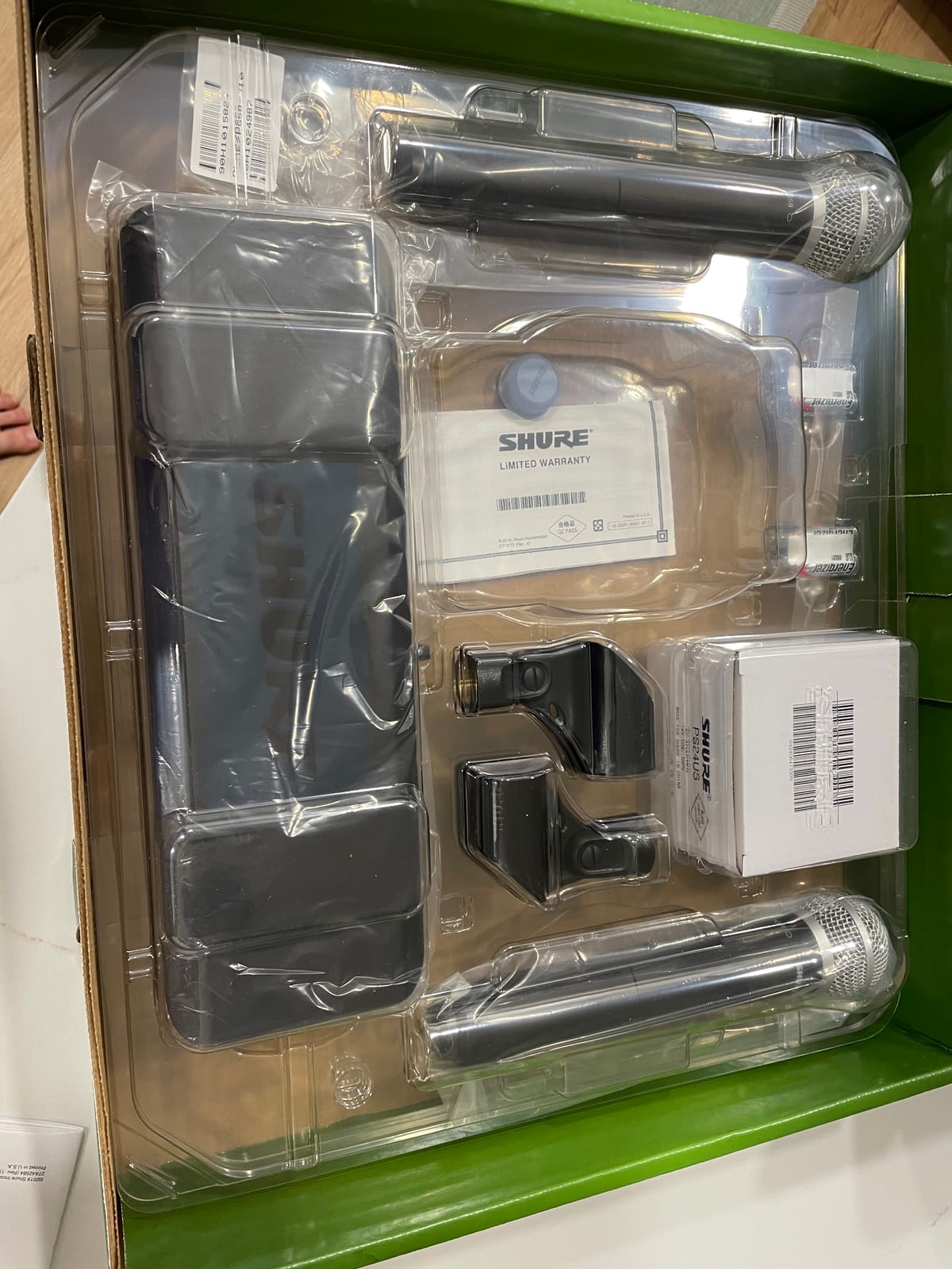 Shure BLX288/PG58 Dual Wireless Vocal System - H10 Band | 14-hour battery and 300 ft UHF range with two PG58 handheld vocal mics and dual-channel receiver for live vocals customer photo 2
