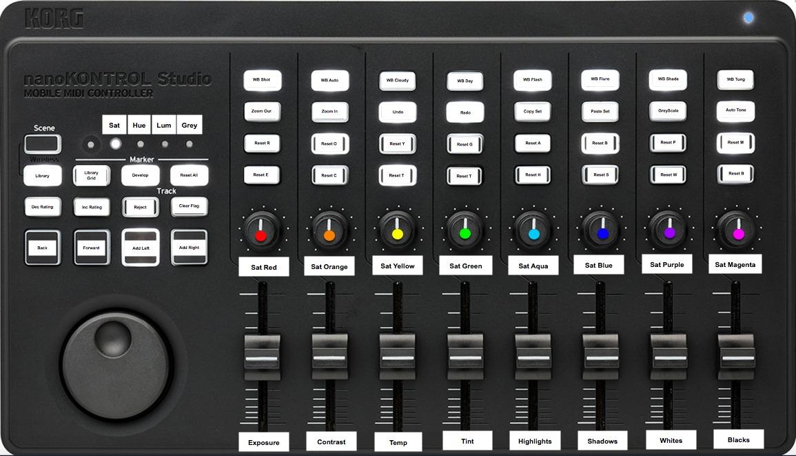 Korg Nanokontrol Studio Bluetooth/USB MIDI Control Surface with 8 Faders & Backlit Switches customer photo 1