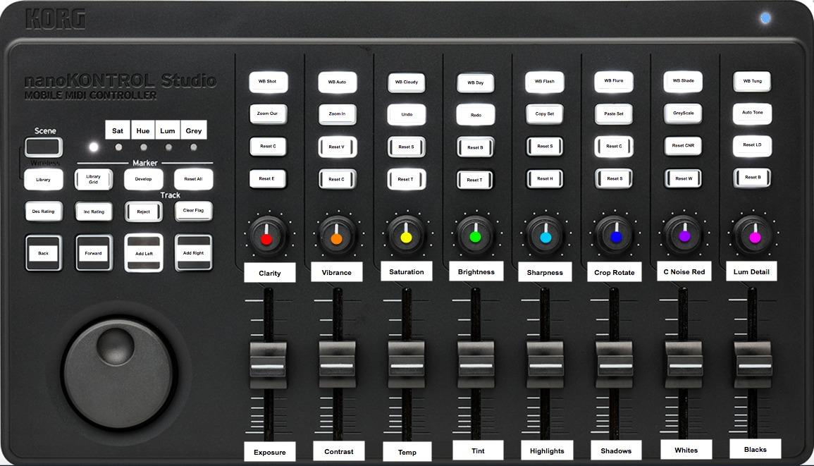 Korg Nanokontrol Studio Bluetooth/USB MIDI Control Surface with 8 Faders & Backlit Switches customer photo 2