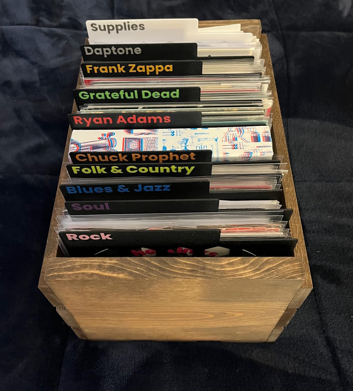 45 RPM Vinyl Record Storage Wood Crate customer photo 1
