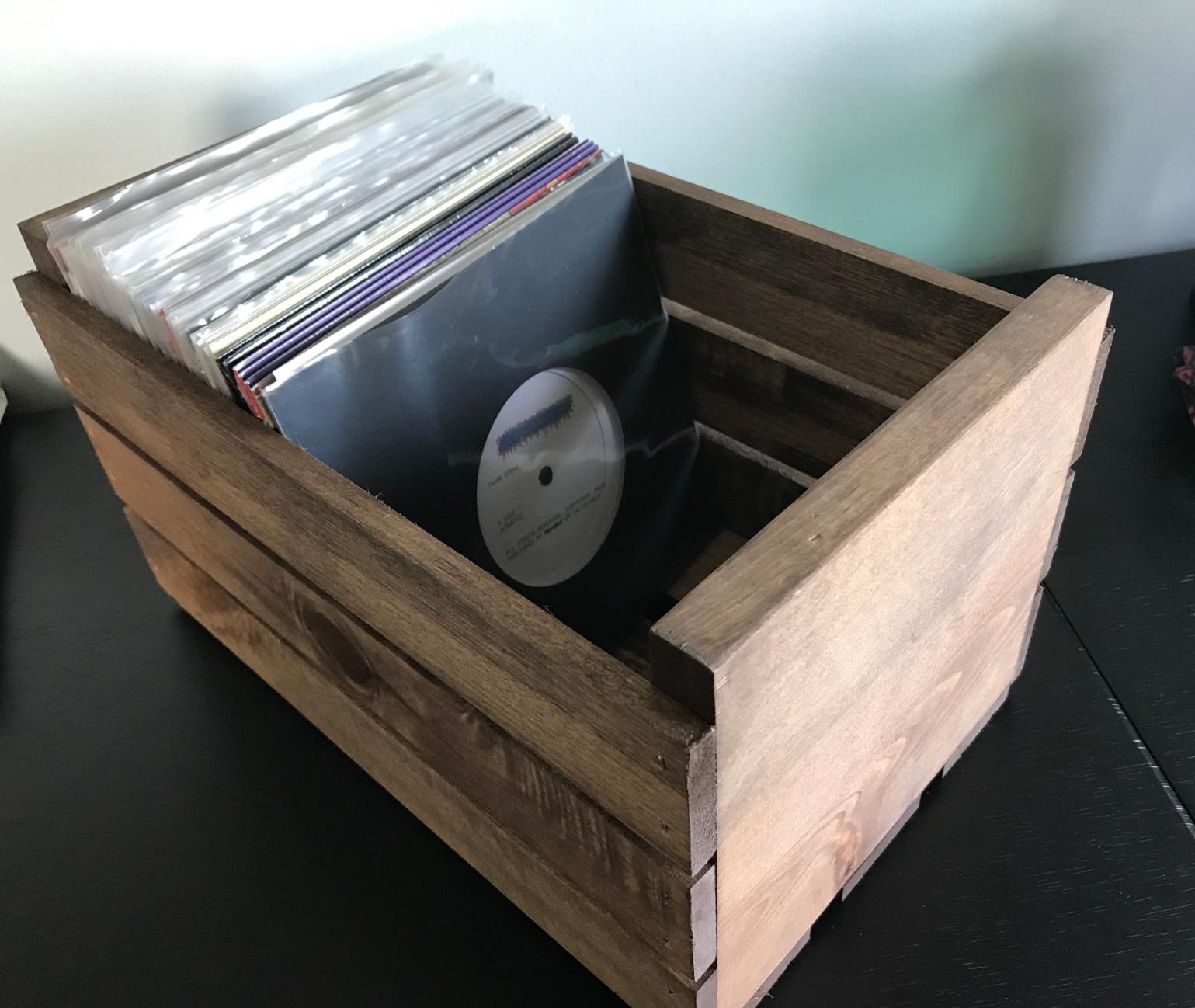 45 RPM Vinyl Record Storage Wood Crate customer photo 2
