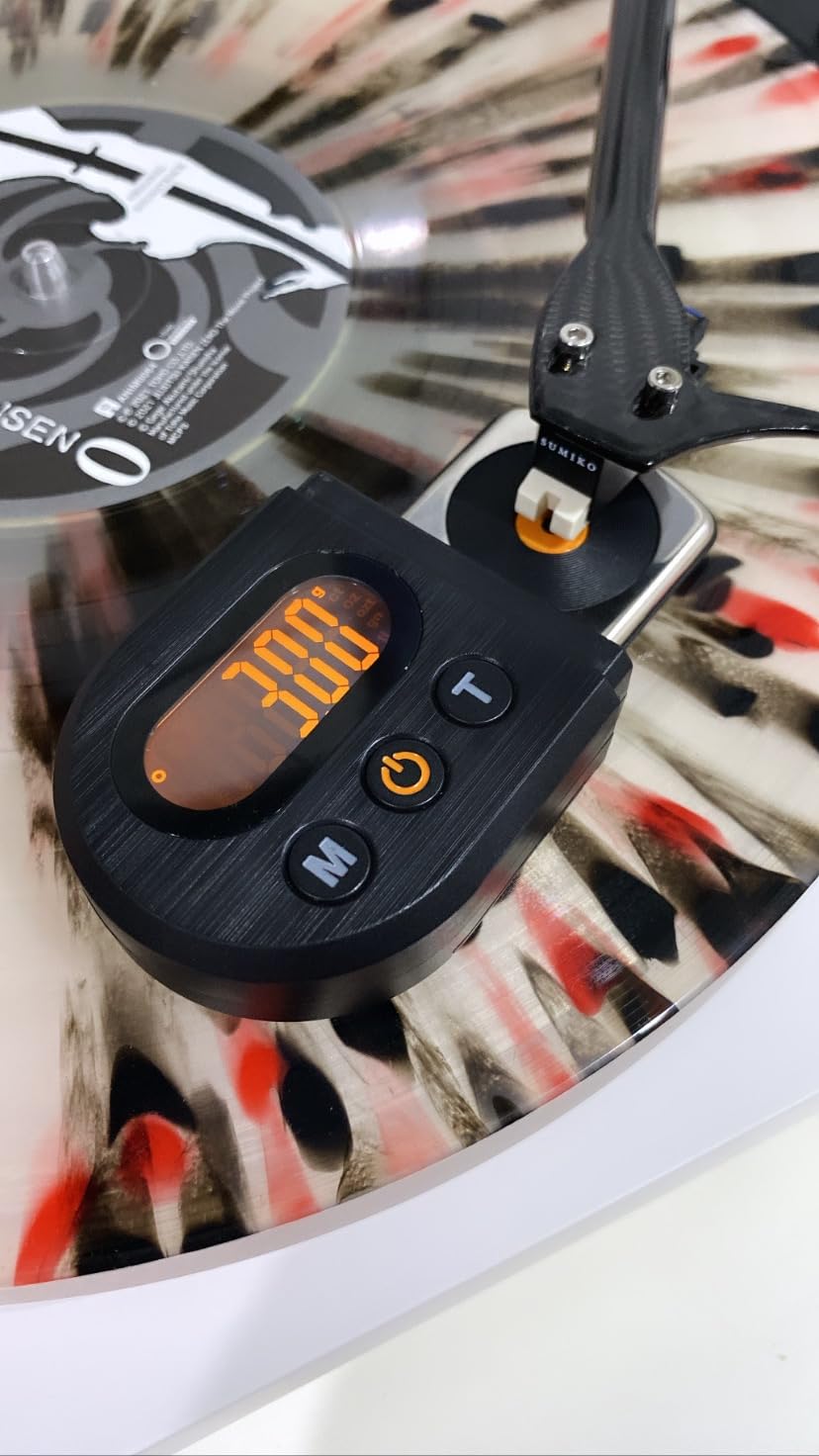 Neoteck Upgraded Digital Turntable Stylus Force Scale Gauge | Turntable Stylus Pressure Gauge with 0.01g/5.00g, Orange LCD Backlight and 5g Weight for Tonearm Phono Cartridge customer photo 2