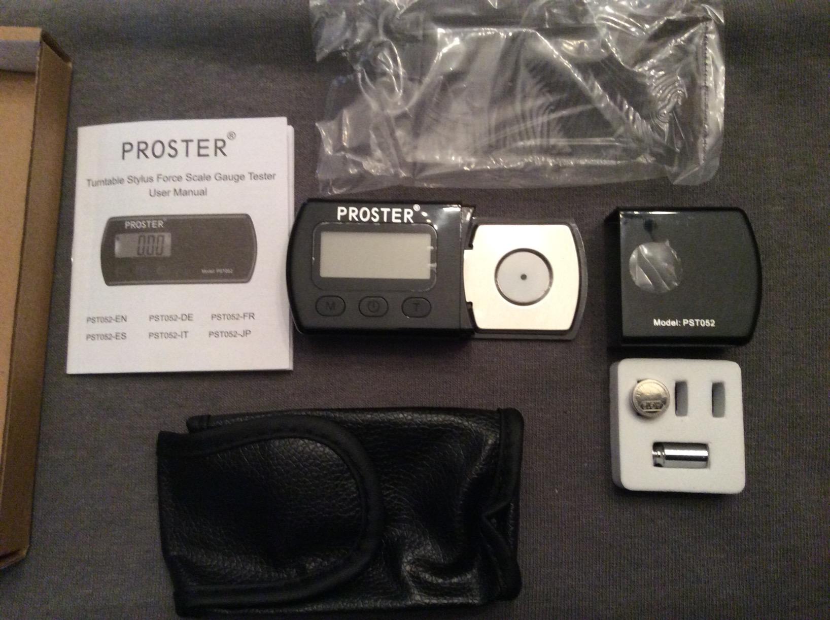 Proster Turntable Stylus Scale 5g/0.01g Non-Magnetic Gauge MM/MC/MI | Non-magnetic for MM/MC/MI Cartridges Backlit LCD Units: g/oz/ozt/TL/ct. Auto-off (2 min) Stainless Steel Platform customer photo 1