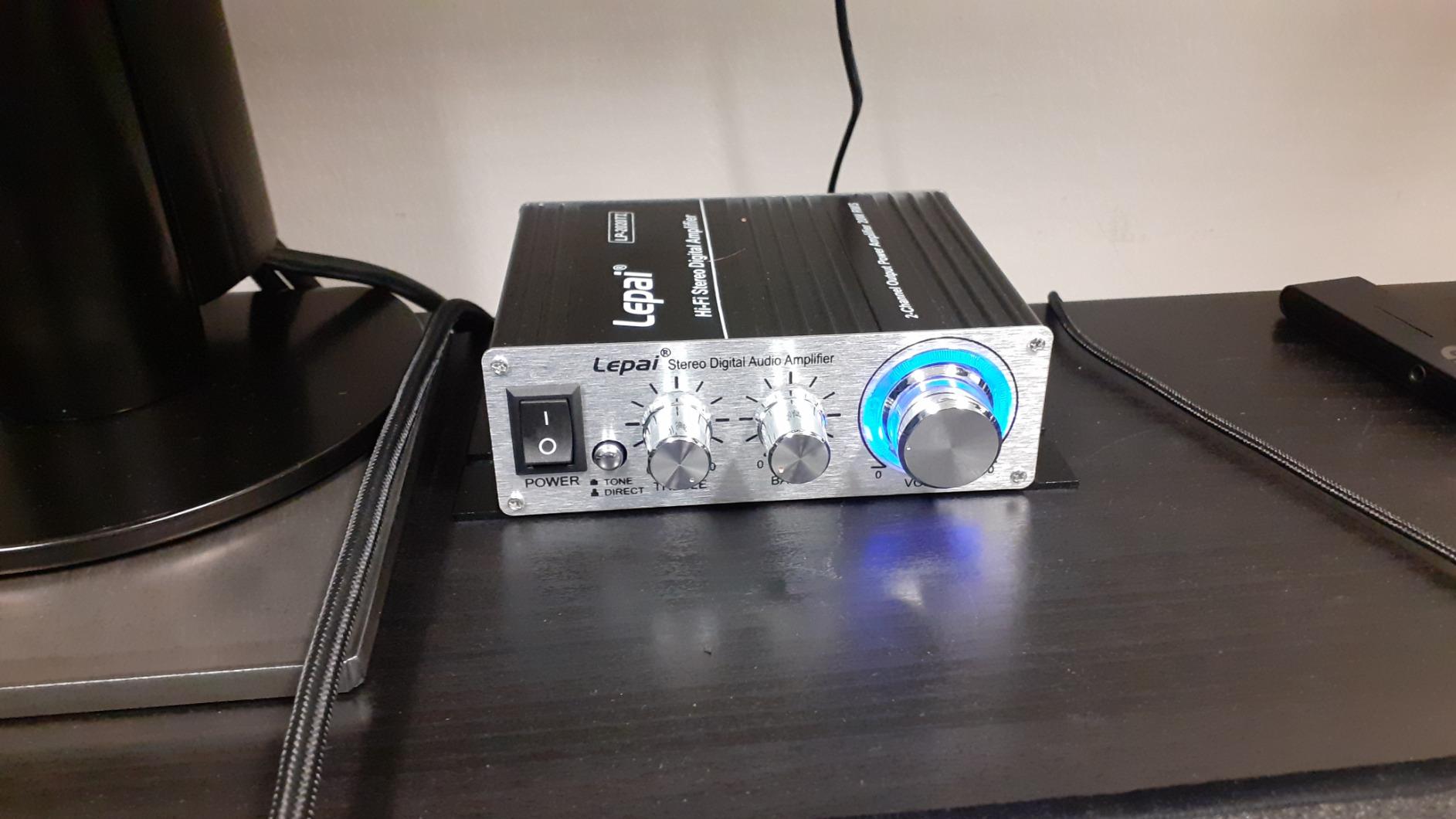 Lepai LP-2020TI Hi-Fi Mini Class D Stereo Amplifier - 20W Max at 4 Ohms, 12W Max at 8 Ohms, Digital Audio Solution with Power Supply customer photo 2
