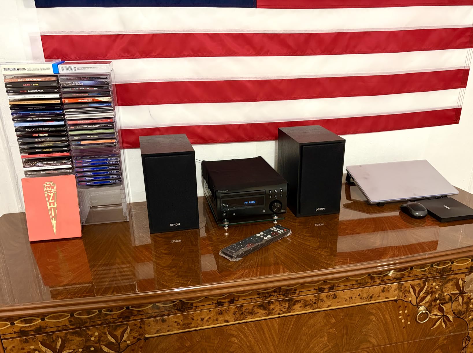 Denon D-M41 Home Theater Mini Amplifier and Bookshelf Speaker Pair - Compact HiFi CD Stereo System with Speakers, FM/AM Tuner, Wireless Bluetooth Amplifier | Perfect for Small Rooms and Home Cinema customer photo 2