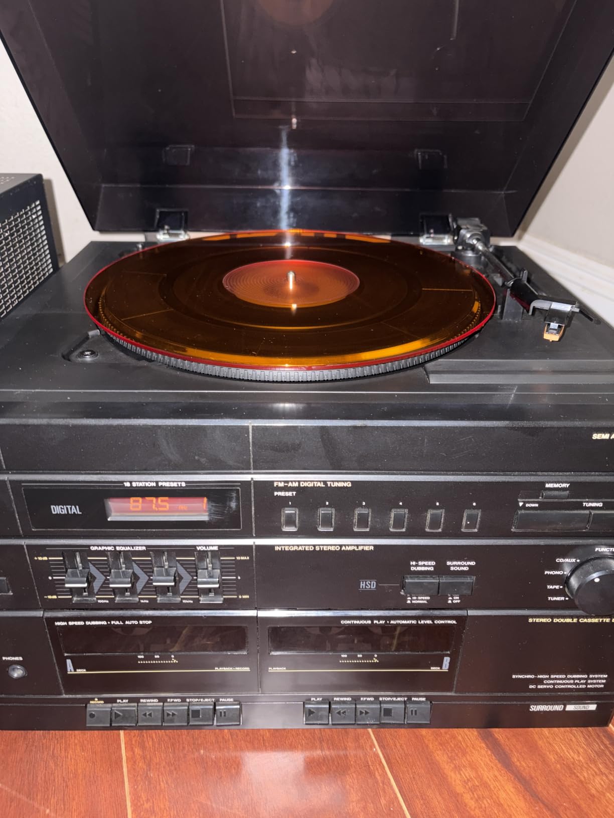 Hudson Hi-Fi Acrylic Turntable Mat - 11.75