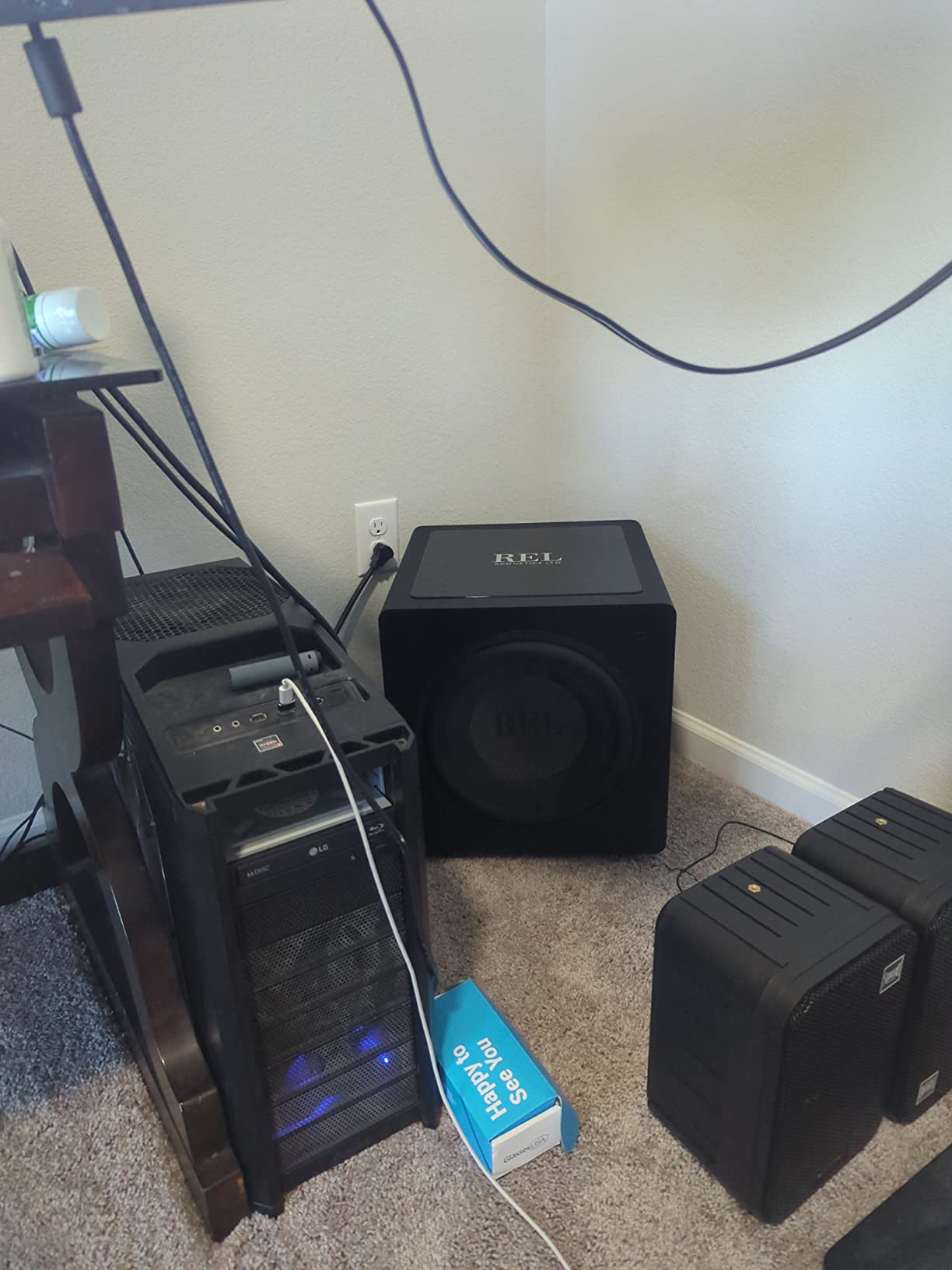 REL HT/1205 Subwoofer (Original, HT-Air Wireless Compatible), Line Grained Black Composite customer photo 2
