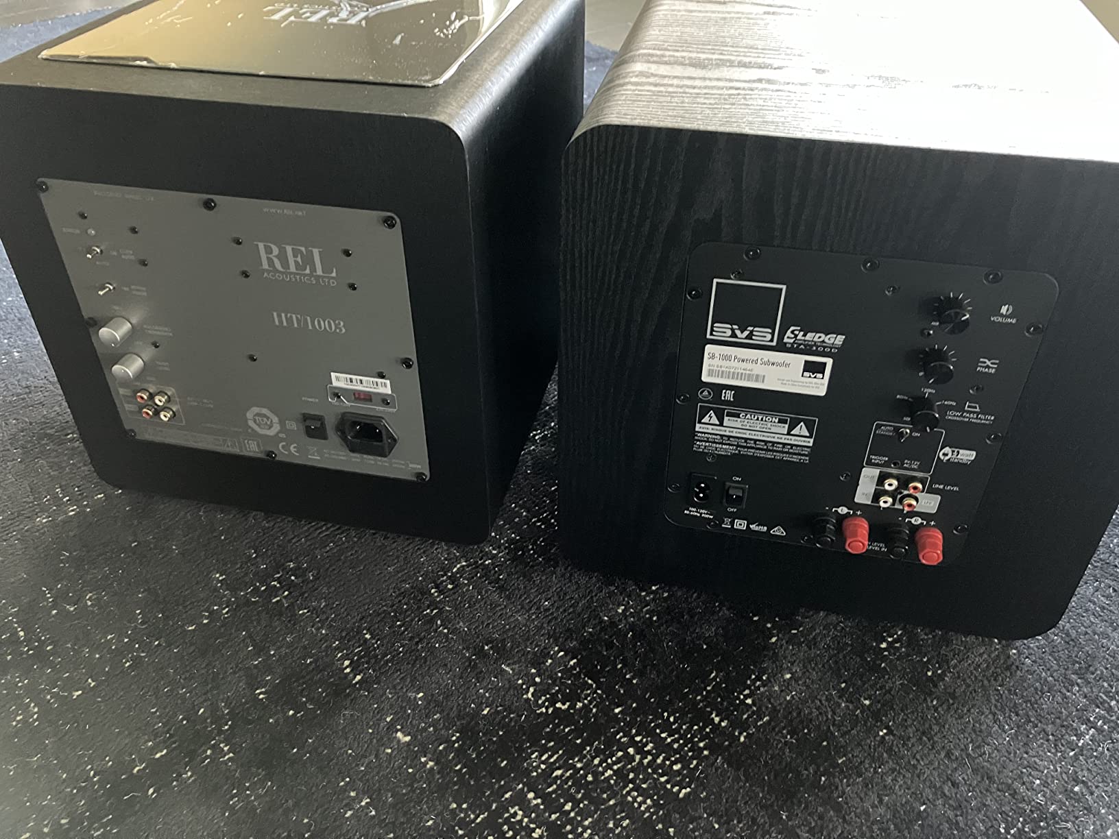 REL HT/1003 Subwoofer (Original, HT-Air Wireless Compatible), Line Grained Black Composite customer photo 2
