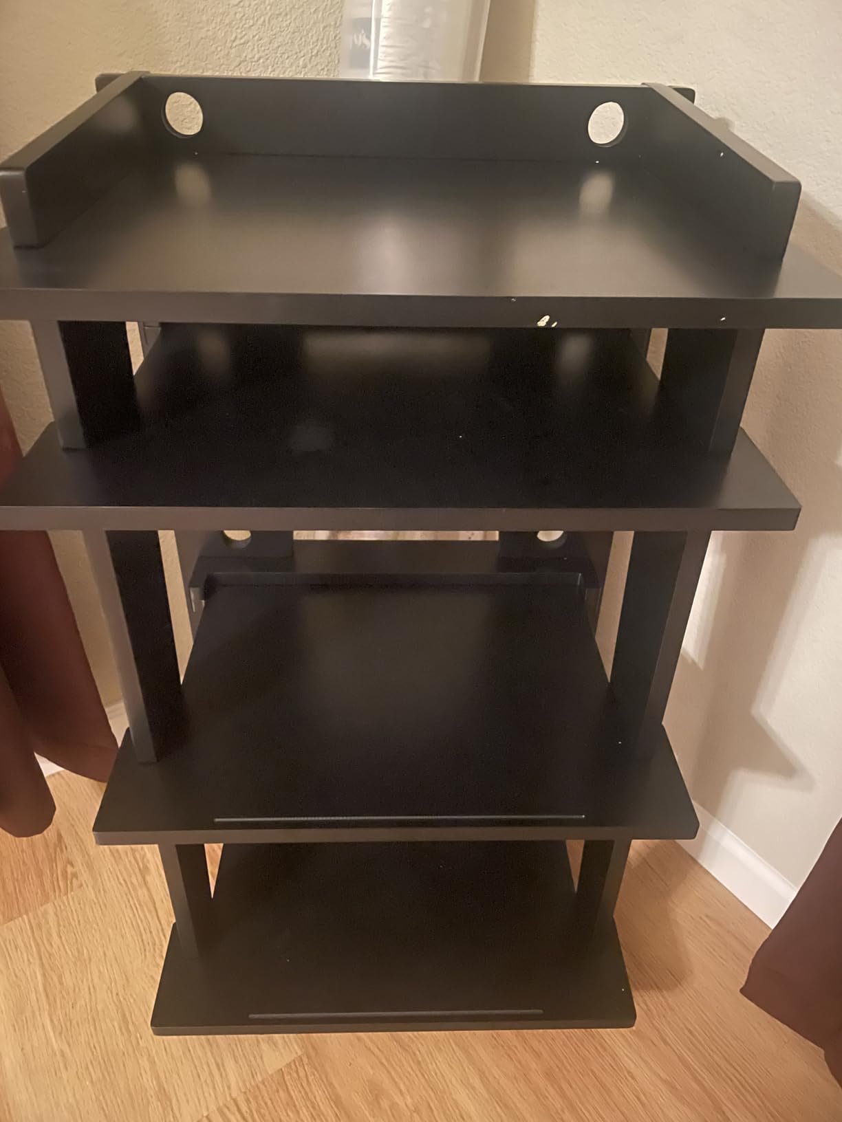 Crosley Furniture Soho Record Player Stand, Media Console with Vinyl Storage, Modern Home Organizer, Mahogany customer photo 1