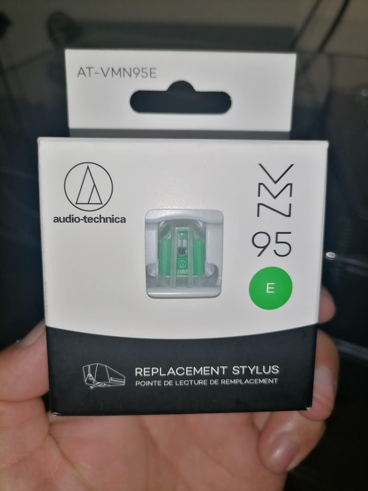 Audio-Technica AT-VMN95E Elliptical Replacement Turntable Stylus for AT-VM95 Series Cartridges, Compatible with AT-LP120X Series, AT-LP3XBT, AT-LPW40, AT-LPW50, AT-LP5X, AT-LP8X, Green customer photo 2