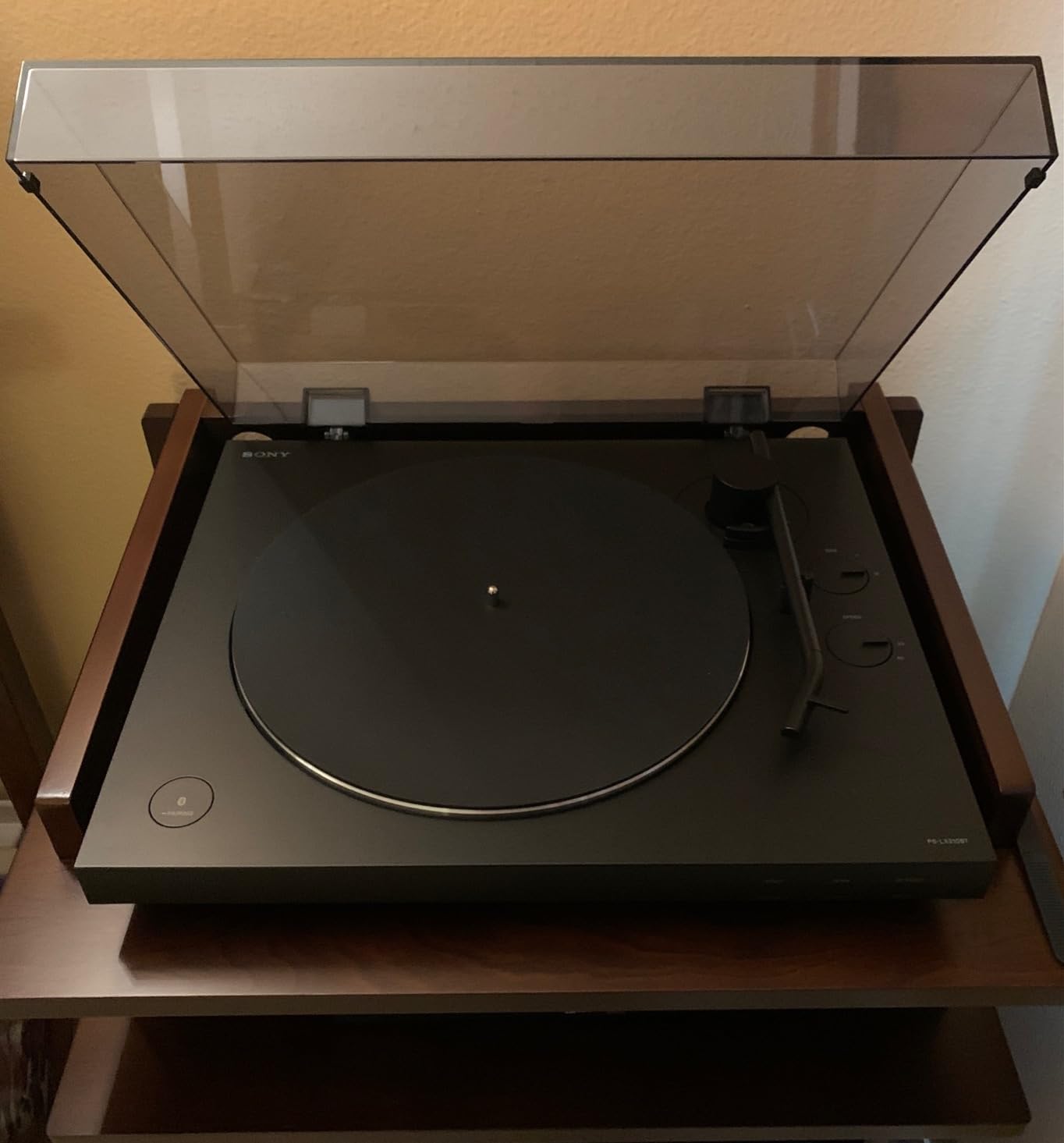 Sony PS-LX310BT Belt Drive Turntable: Fully Automatic Wireless Vinyl Record Player with Bluetooth and USB Output Black customer photo 1