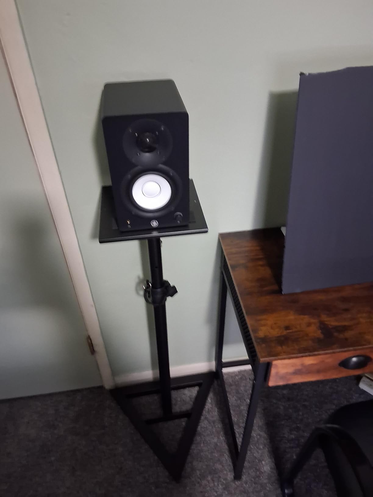 Pyle Speaker Stand Pair of Sound - Play 1 and 3 Holder, Telescoping Height Adjustable from 26