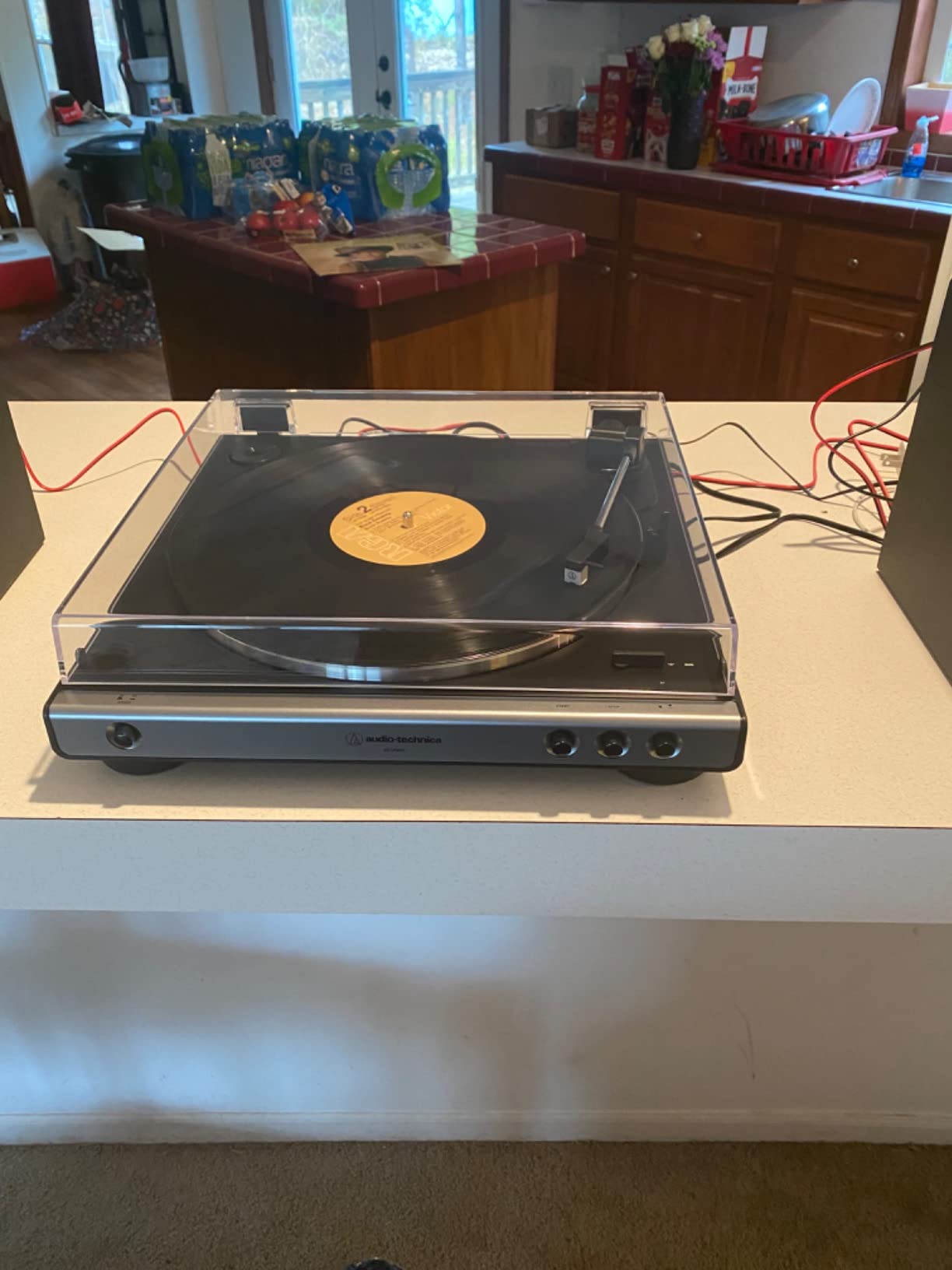Audio-Technica AT-LP60X Gunmetal Fully Automatic Belt-Drive Stereo Turntable Bundle with Studio Monitor Pair and Vinyl Record Care System Package (3 Items) customer photo 1