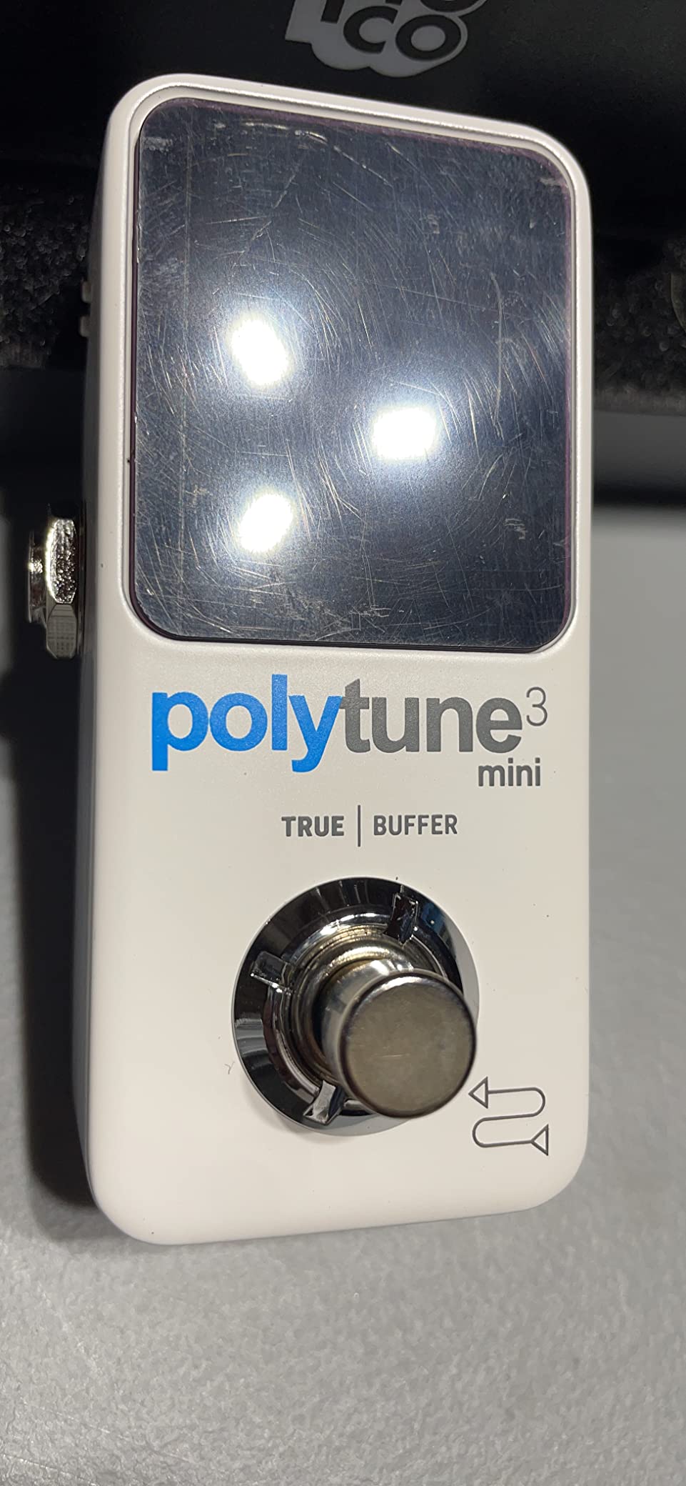TC Electronic POLYTUNE 3 MINI Tiny Polyphonic Tuner with Multiple Tuning Modes and Built-In BONAFIDE BUFFER, White customer photo 1