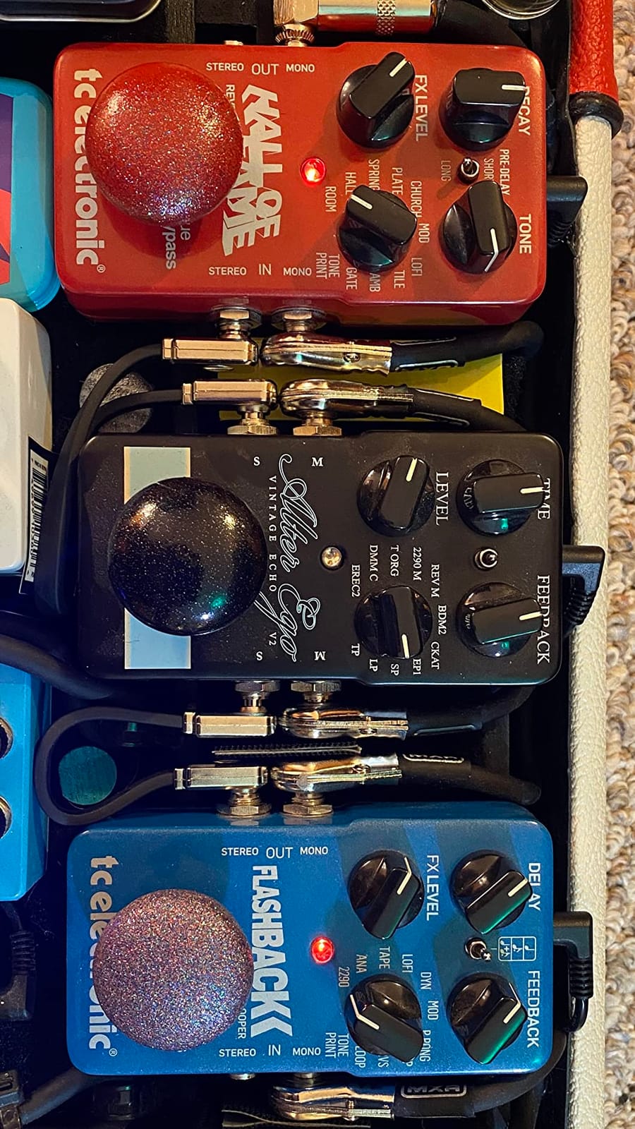 Ernie Ball Flat Ribbon Patch Cable Pedalboard Multi-Pack, Black (P06224) customer photo 2