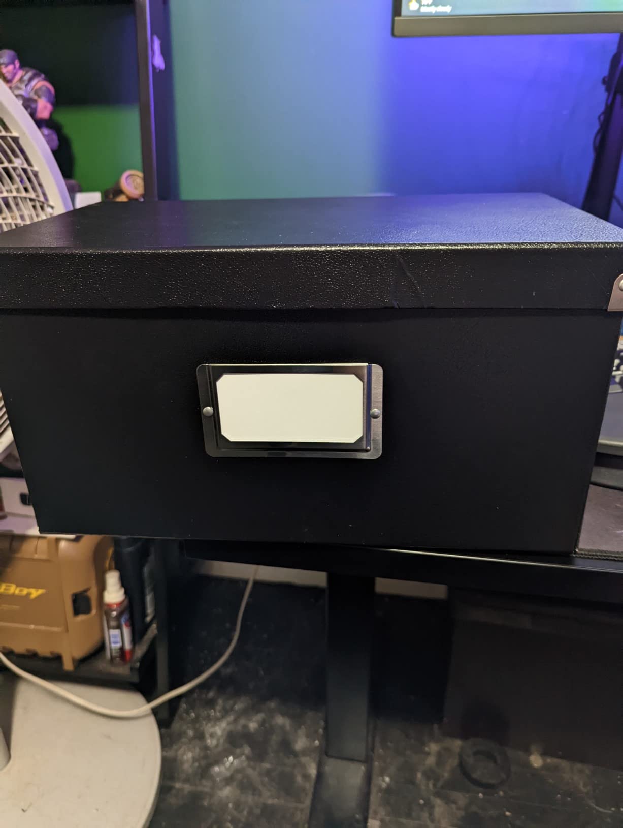 Snap-N-Store 45 RPM Vinyl Record Box, Collapsible Storage Case, Black customer photo 1