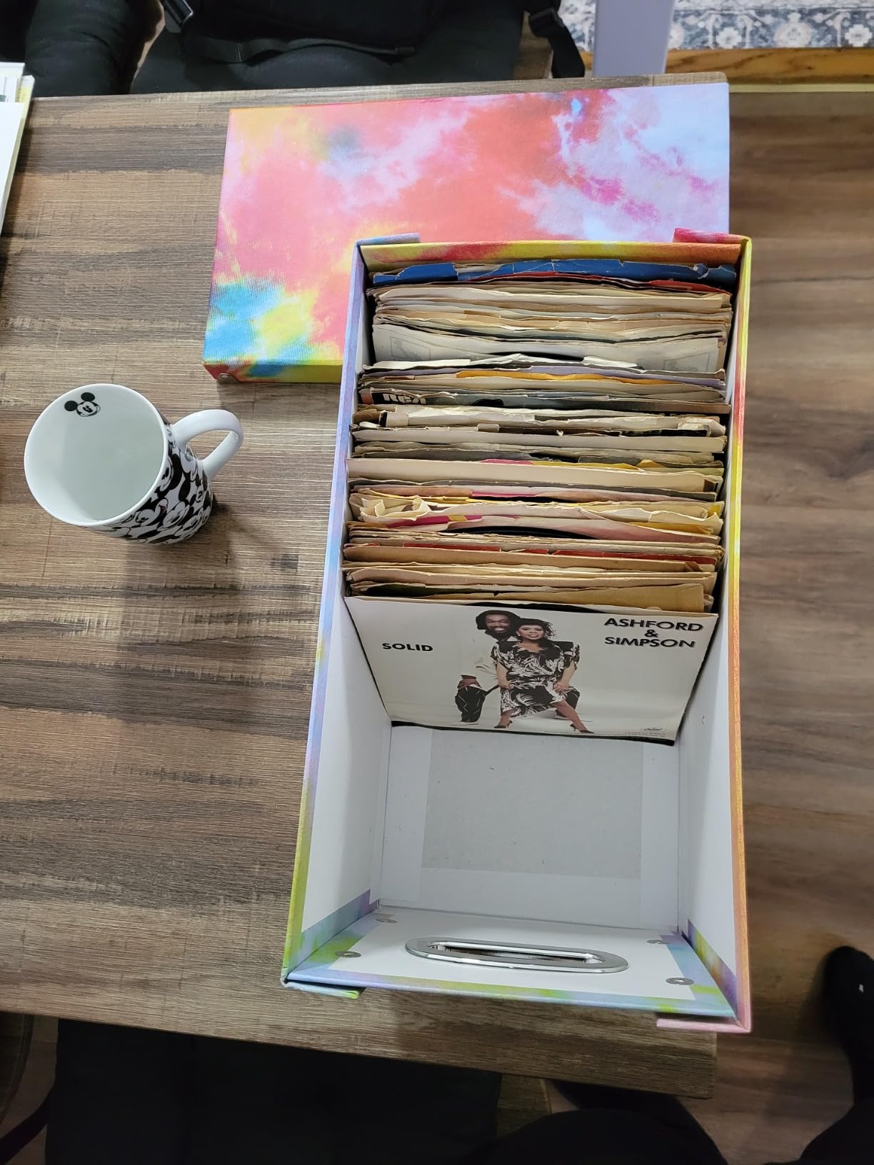 Snap-N-Store 45 RPM Vinyl Record Box, Collapsible Storage Case, Black customer photo 2