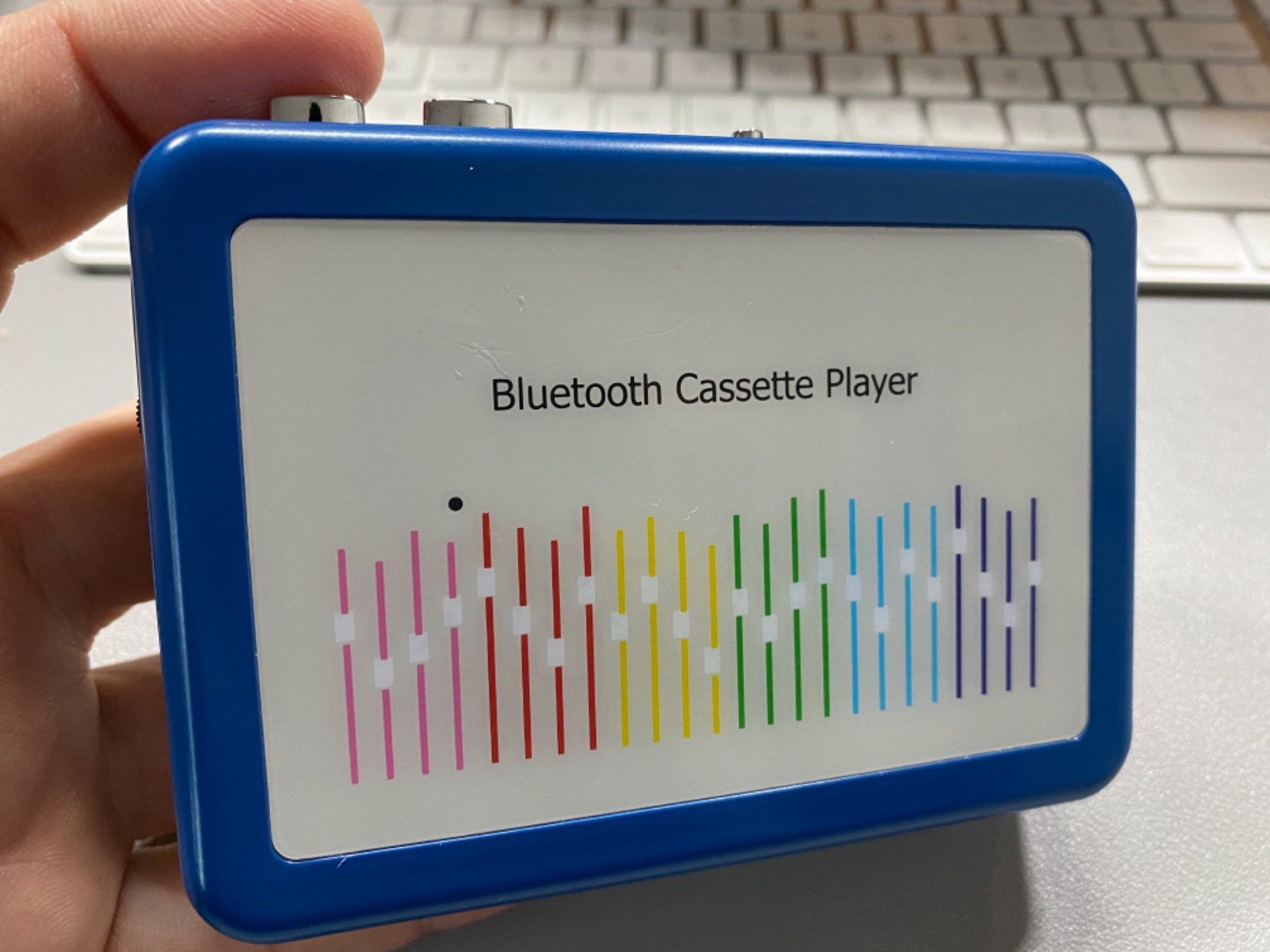 Bluetooth Cassette Player with 3.5mm Headphone, Portable Tape Player | Bluetooth Output to Headphone/Speaker, Portable Walkman Player 2 AA Battery or USB Power Supply, Auto Reverse, Stereo Sound customer photo 2