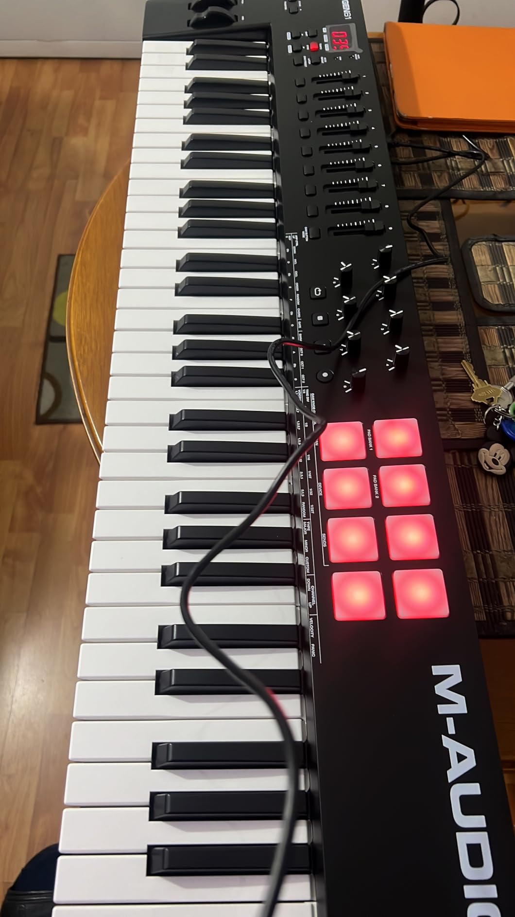 M-AUDIO Oxygen 49 MKV USB MIDI Keyboard Controller | 49 Velocity-Sensitive Keys, 8 Beat Pads, 8 Knobs, 9 Faders, and Bundled DAW Recording Software customer photo 2