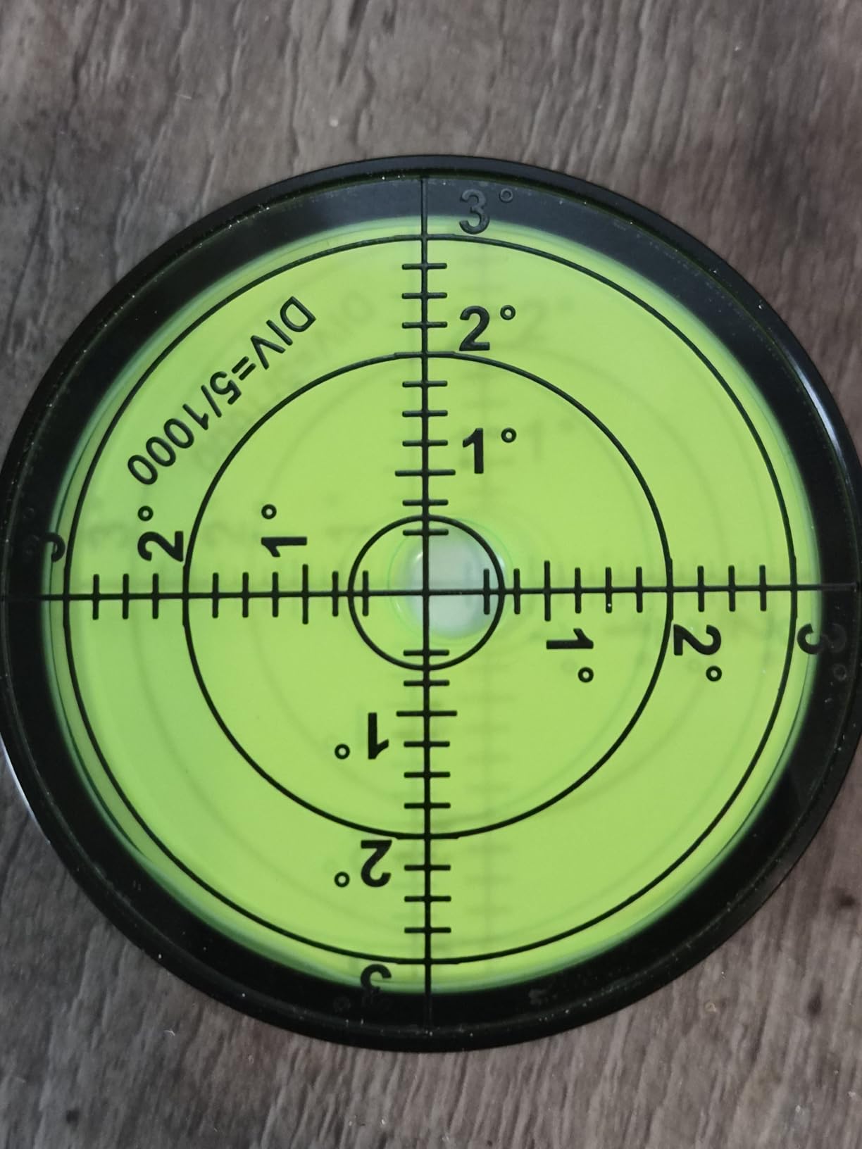 Aluminium High Precision Horizontal Leveler Bubble Level Tool Circle Round 2.4 Inch 60mm (Black,Green) customer photo 1