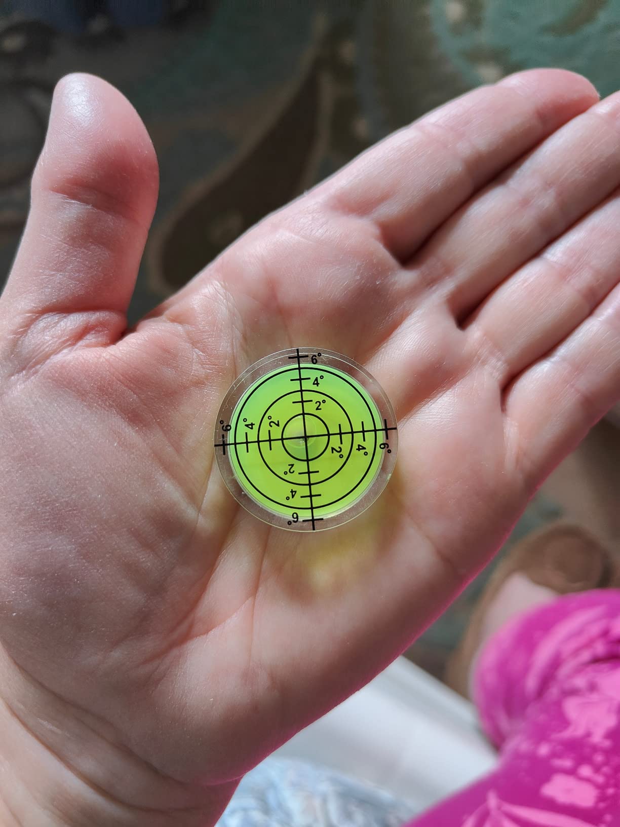 3Pcs Circular Bubble Level Bullseye Degree Marked Surface Round Spirit Levels Measuring Tool for Leveling Phonograph, Camera, Turntable, Tripod, Telescope (32X7mm) customer photo 2