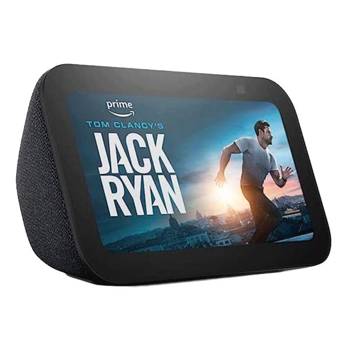 Amazon Echo Show 5 (newest model), Smart display, Designed for Alexa+, 2x the bass and clearer sound, Charcoal customer photo 1