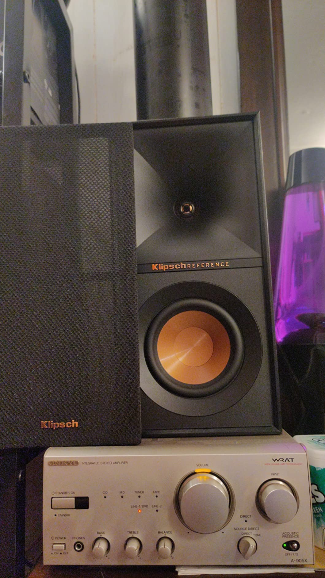 Klipsch Reference Next-Generation R-50M Horn-Loaded Bookshelf Speakers with 5.25