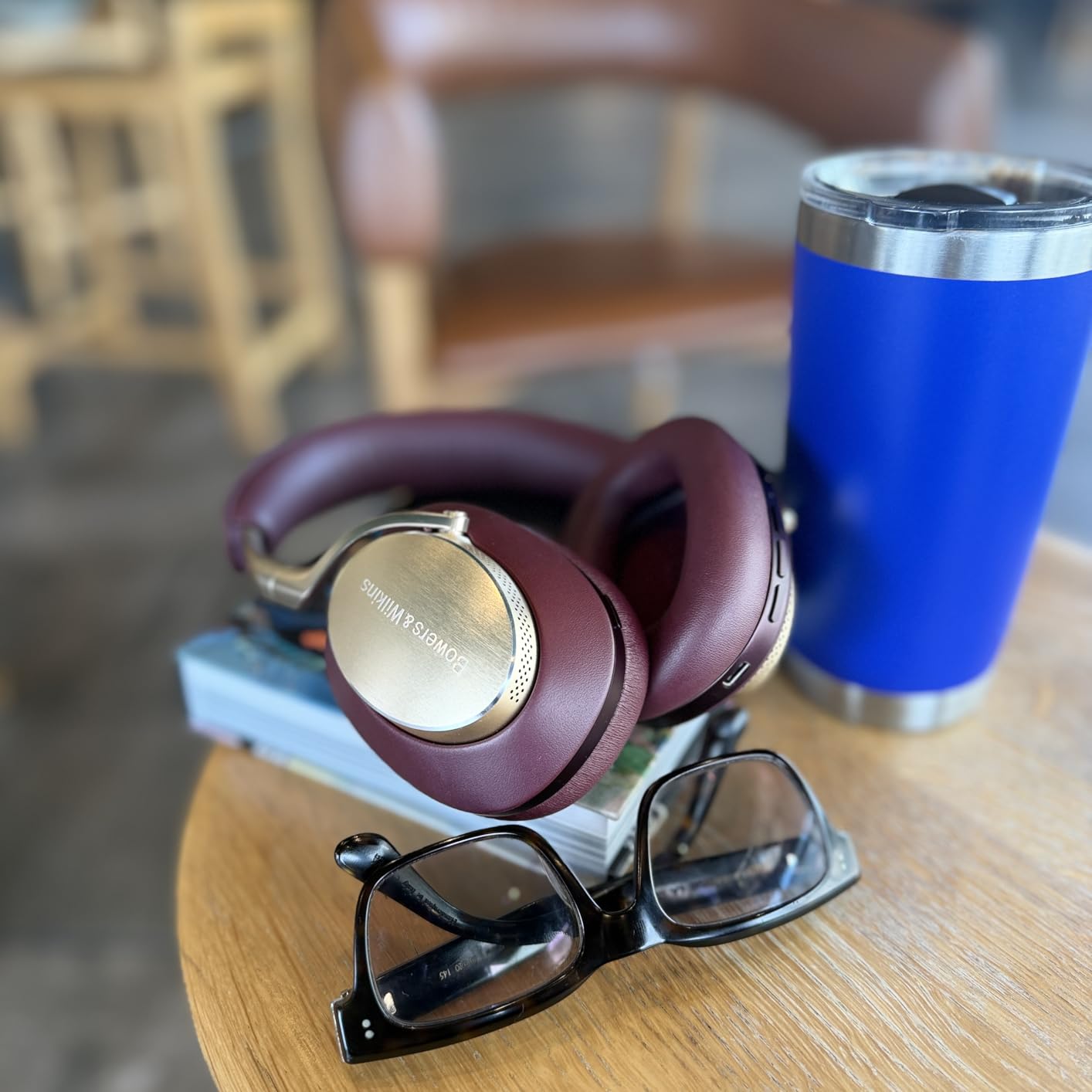 Bowers & Wilkins Px8 Over-Ear Wireless Headphones, Tan customer photo 2