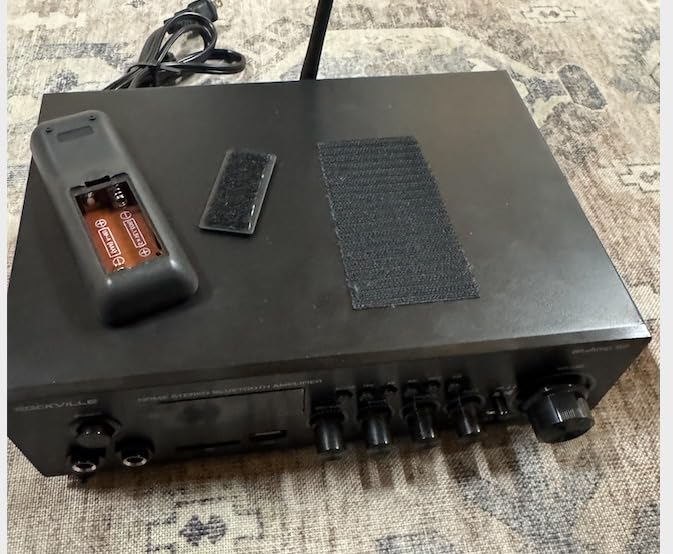 Rockville BLUAMP 90 Bluetooth 5.0 Stereo Receiver Amp with HDMI ARC | 400W Peak/50W x 2 RMS at 4 Ohm, HDMI ARC, Optical, Phono/Aux, USB/SD, Dual 1/4