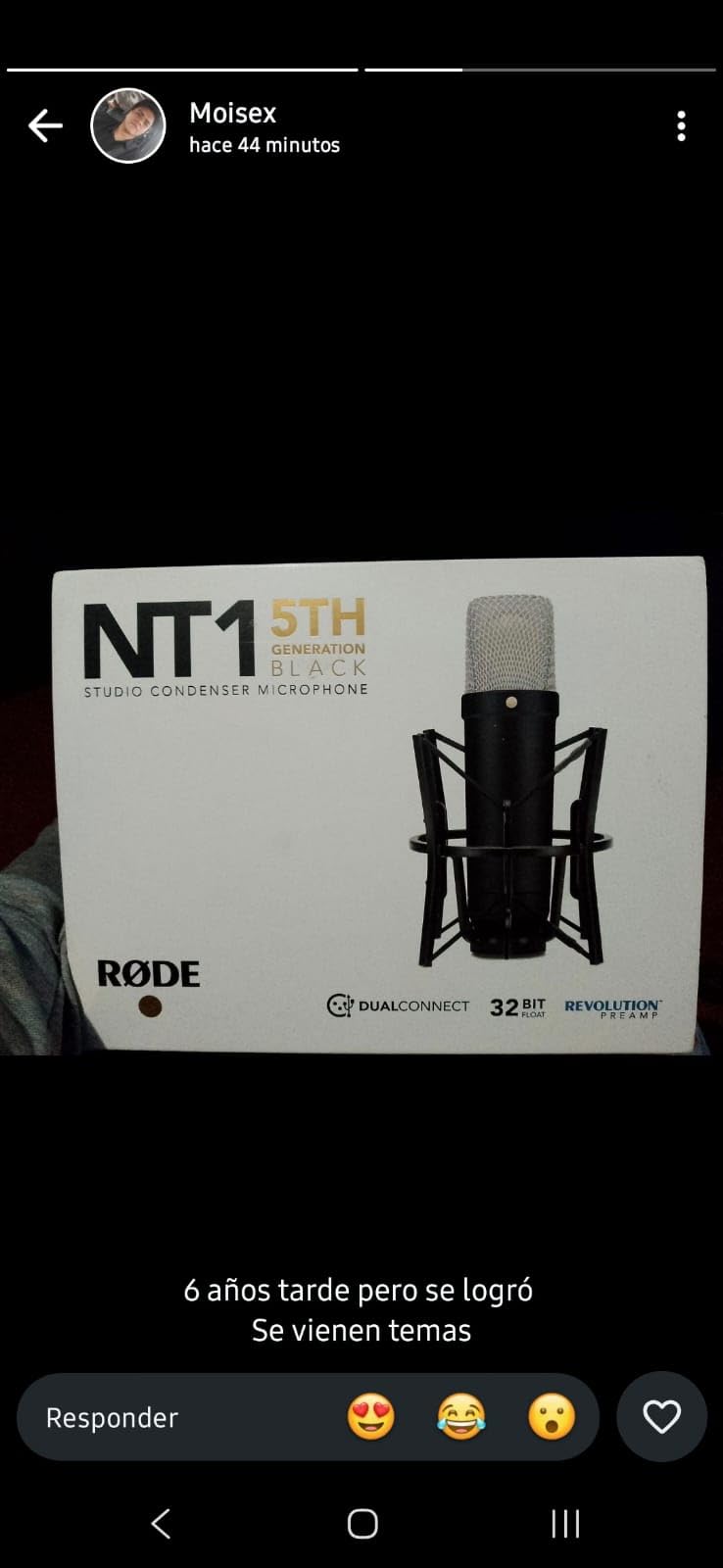 NT1 5th Generation Condenser Microphone with SM6 Shockmount and Pop Filter, Silver | Dual XLR and USB-C, 1 Gold-Sputtered Capsule, 4 Dba Self-Noise customer photo 1
