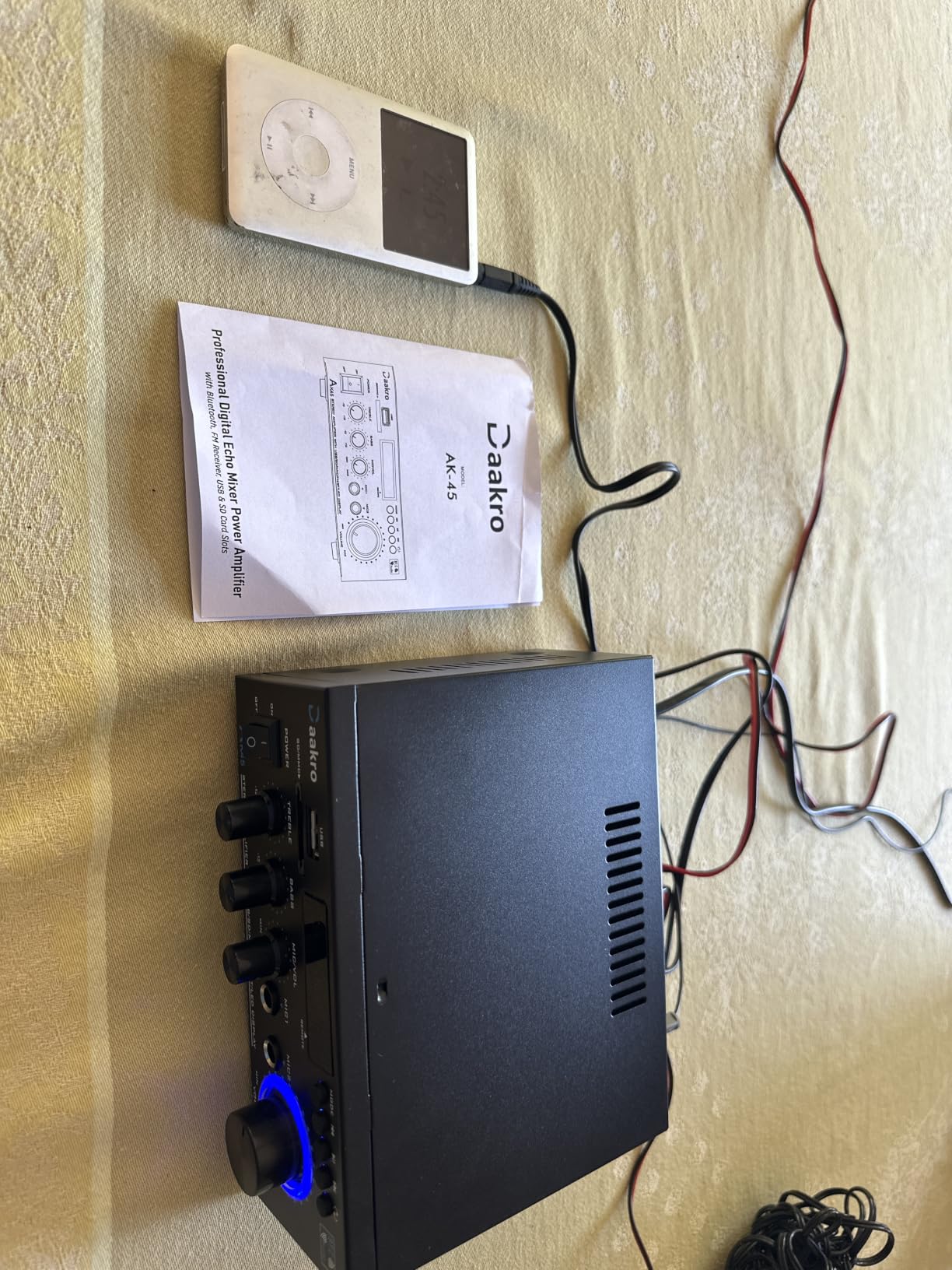 Daakro AK45 Stereo Audio Amplifier, 300W 2-Channel Bluetooth 5.1 customer photo 2