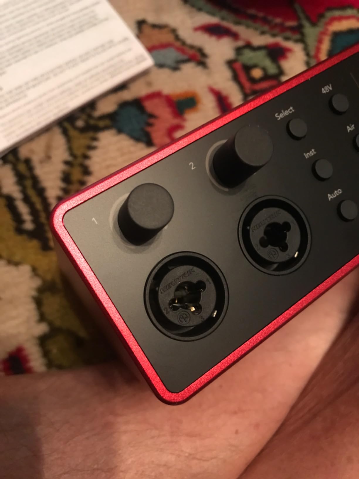 Focusrite Scarlett 4i4 4th Gen USB Audio Interface, for Musicians, Songwriters, Guitarists, Content Creators - High-Fidelity, Studio Quality Recording, and All the Software You Need to Record | 4-In/4-Out USB-C Audio Interface, 2 Mic Preamps, 2 Hi-Z Inputs, 4 Line Inputs, MIDI In/Out, Auto Gain, Clip Safe, Air Modes, 24-Bit/192kHz customer photo 2