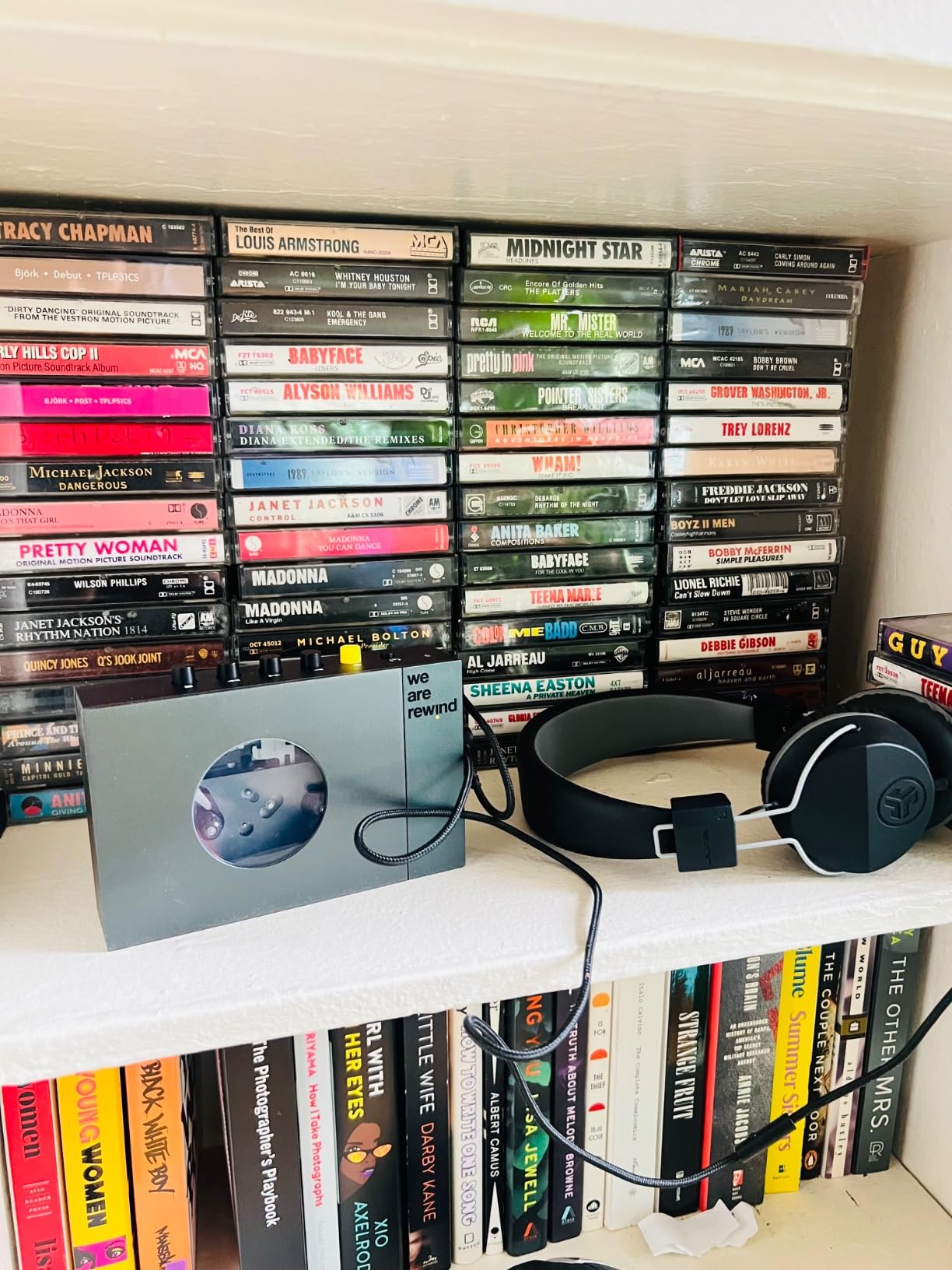 We are Rewind Portable Cassette Player - Cassette Tape Recorder with Bluetooth Connection Speaker or Headphones, 3.5mm Audio Cable - (Serge, Orange) customer photo 2