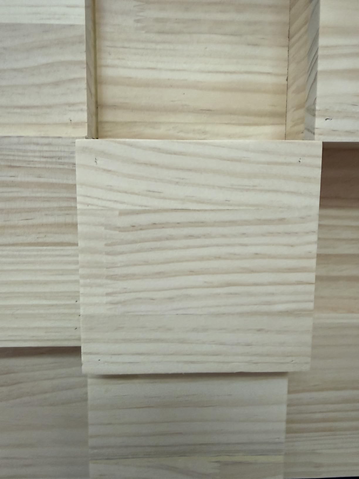 Wood Acoustic Sound Diffuser - 23.6x23.6x3.2 Inches Acoustic Wall and Ceiling Panel for Music Studio Theater customer photo 1