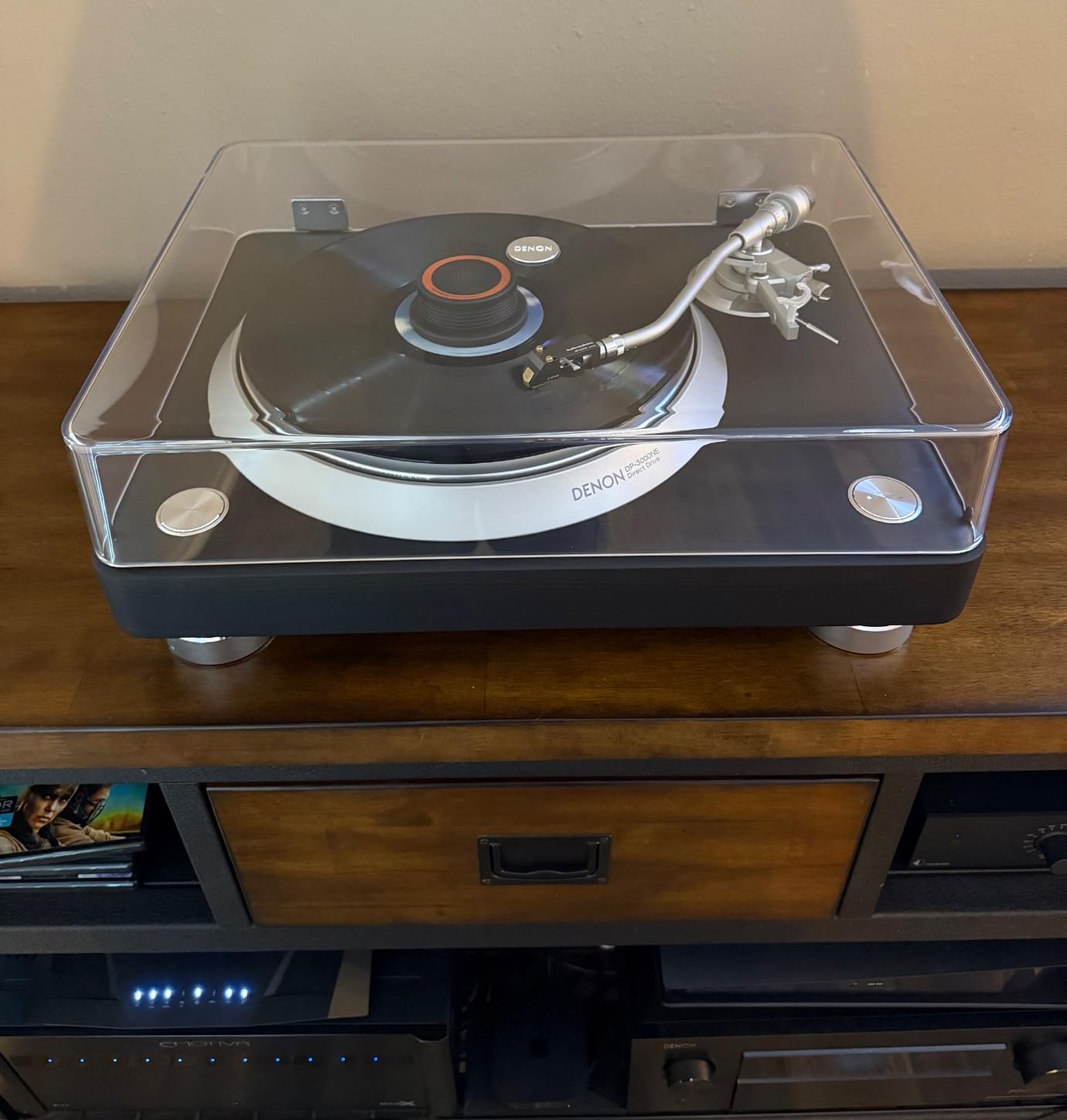 Denon DP-3000NE Fully Automatic Analog Turntable & Vinyl Record Player with Built-in Phono Equalizer, S-Shaped Tonearm, Matte Dark Ebony customer photo 2