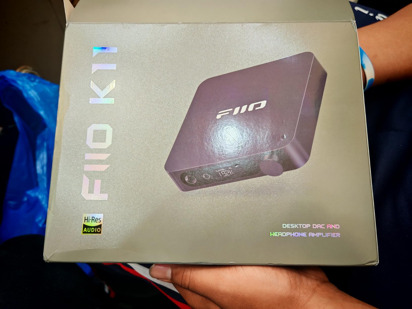 FiiO K11 DAC and Headphone Amplifier for Home Audio or PC, 6.35mm and Balanced 4.4mm, RCA, Coaxial, Optical, 1400mW, 384kHz/24Bit DSD256 (Silver) customer photo 1