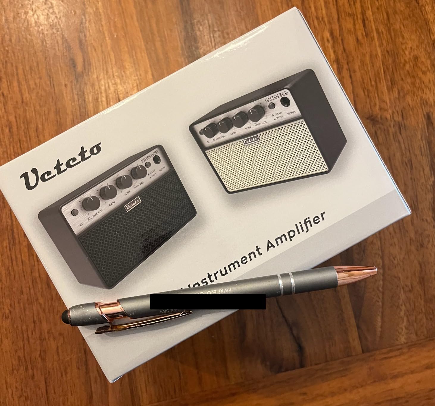 Ueteto 10W Mini Bass Amp, Portable Rechargeable Bass Guitar Practice Amplifier with Clean and Drive Channels customer photo 1