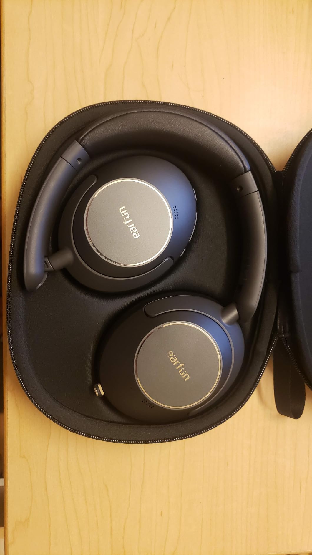 EarFun Wave Pro Active Noise Canceling Headphones, Wireless Over Ear Bluetooth, LDAC Hi-Res Sound, 5 Mics AI Clear Call, 80H Playtime customer photo 1