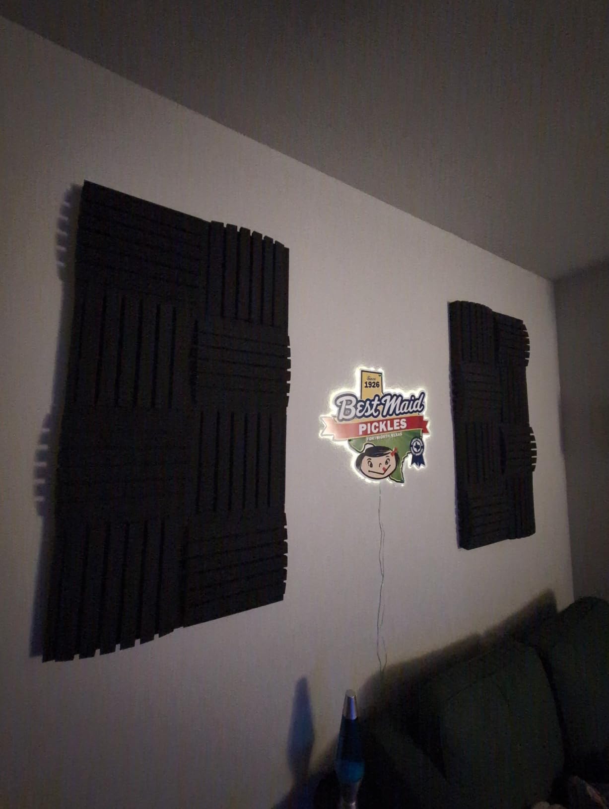4 Pack Curved Bass Traps Corner Acoustic Foam, Large Size 16.5