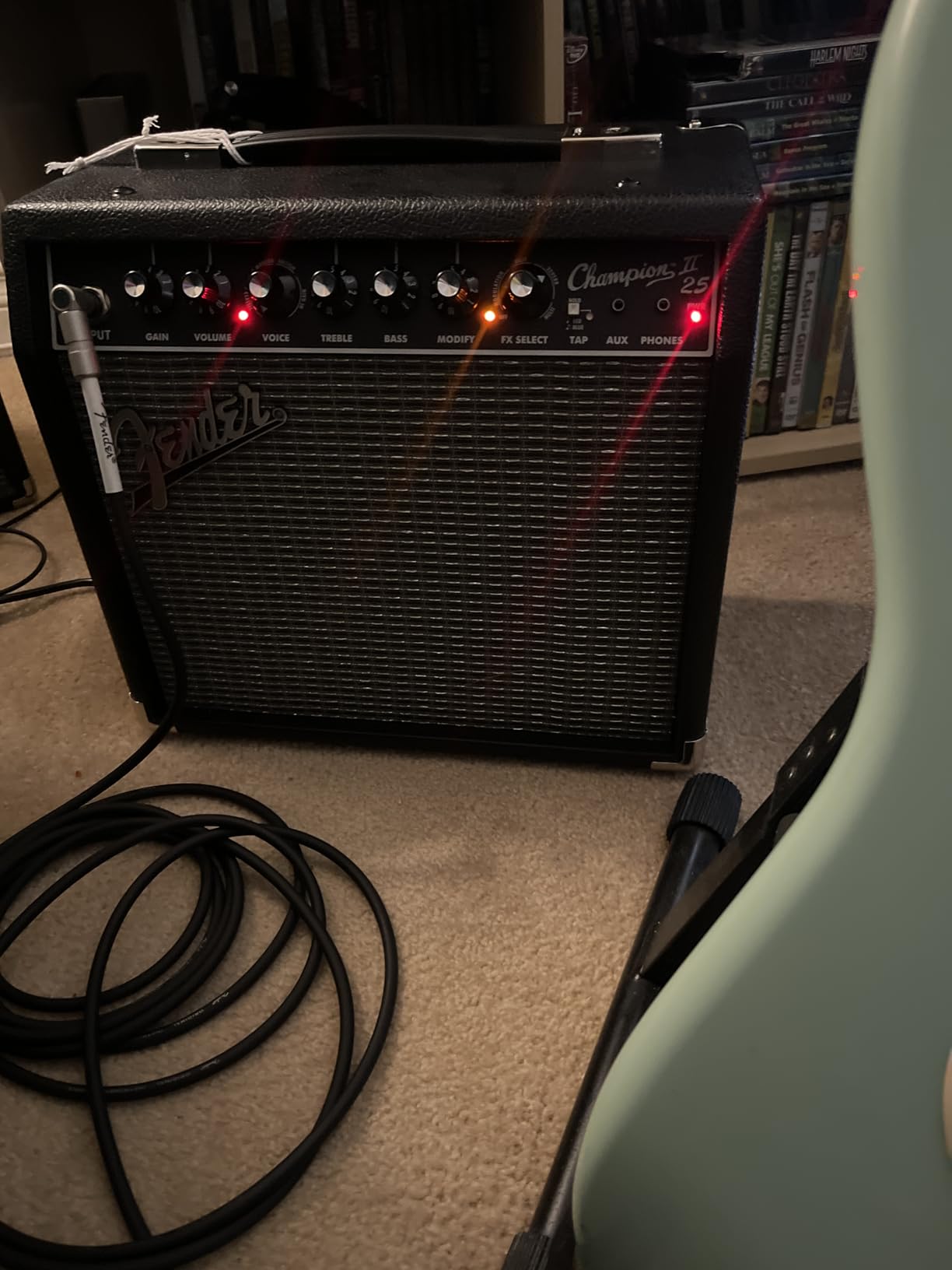 Fender Champion II 25 Electric Guitar Amplifier, 25-Watt Combo Amp with 8
