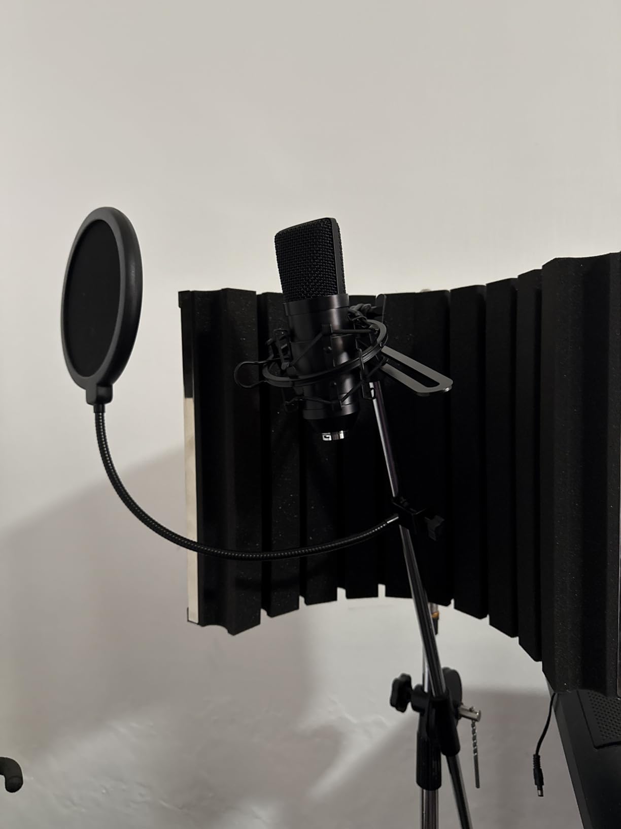 LyxJam 2x2 USB Audio Interface Recording Bundle w/Cardioid Condenser Mic, Isolation Shield Booth, Pop Filter, Shockmount, Stand, XLR & TRS Cables, Studio Headphones & Waveform OEM Creative Software customer photo 1