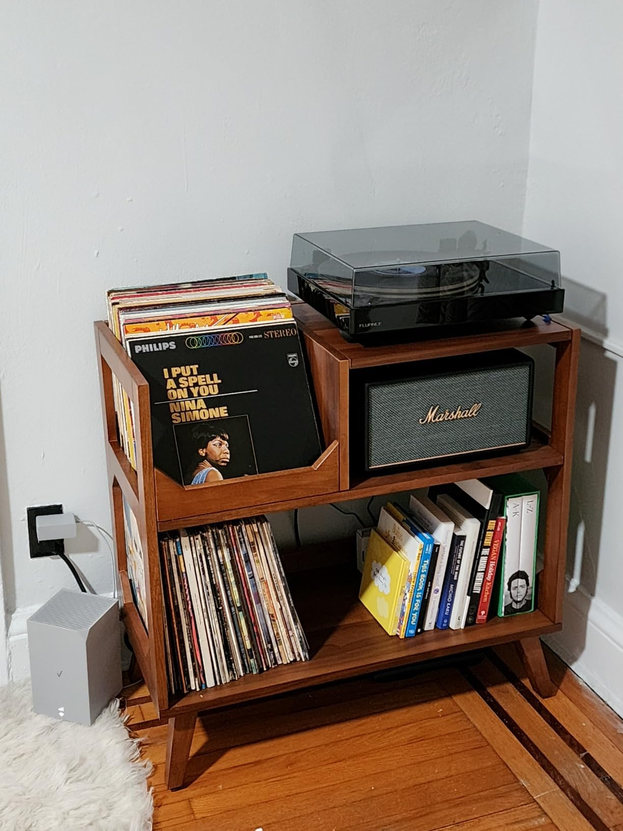 Crosley Furniture Asheville Mid-Century Modern Media Console Record Player Stand, Storage for Vinyl Records, Medium, Walnut customer photo 1