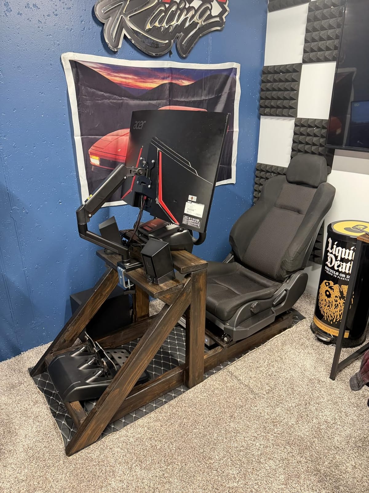WALI Single Monitor Mount for 13-34 inch Screens, Adjustable Single Monitors Arm, Regular Screen up to 32 inch, 26.4lbs, Computer Monitor Stand for Desk, VESA 75/100mm (GSMP001N) customer photo 2