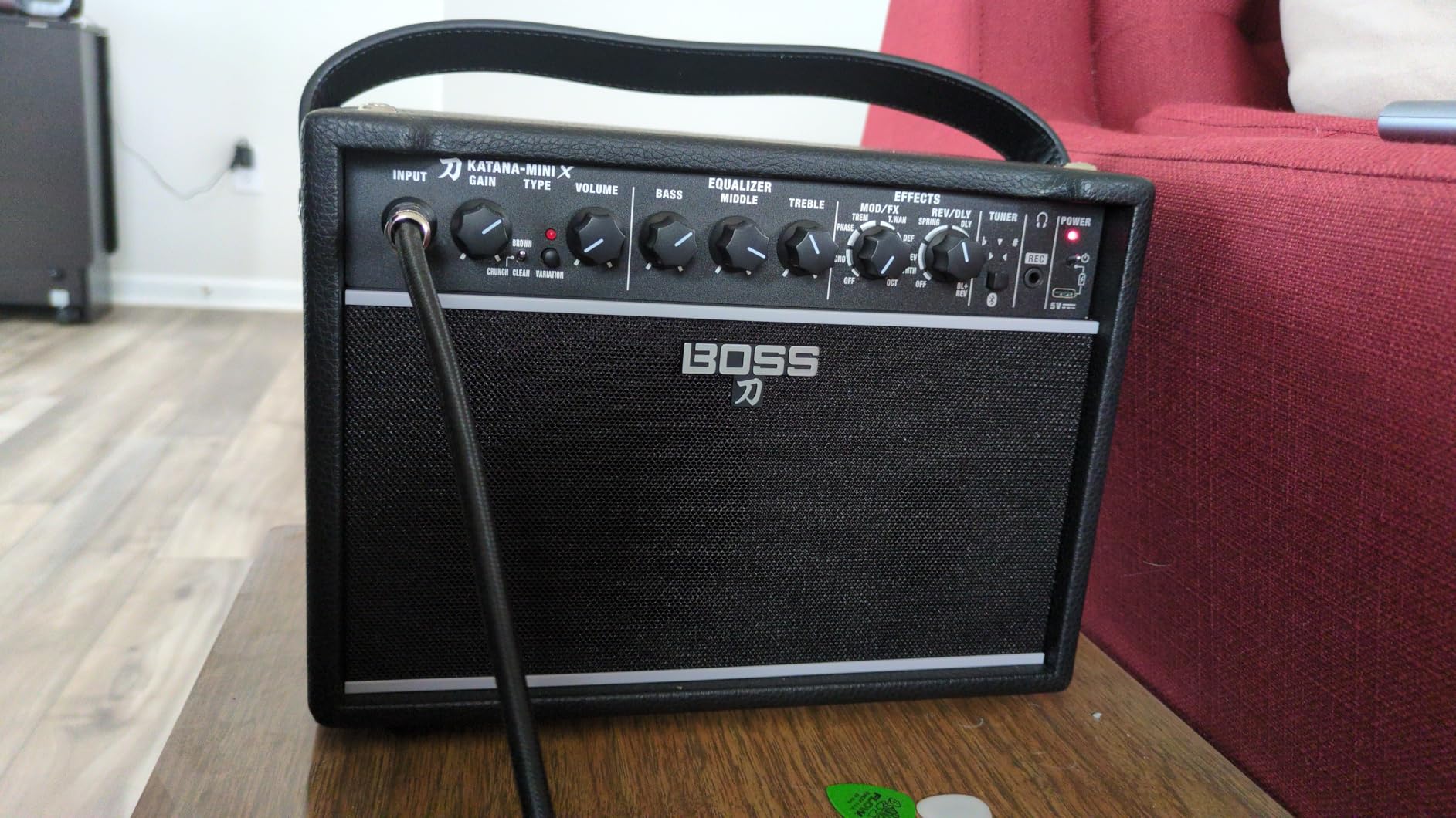 BOSS Katana-Mini X | 10-Watt Mini Amplifier for Electric, Acoustic & Bass | Tube Logic Design | Custom 5