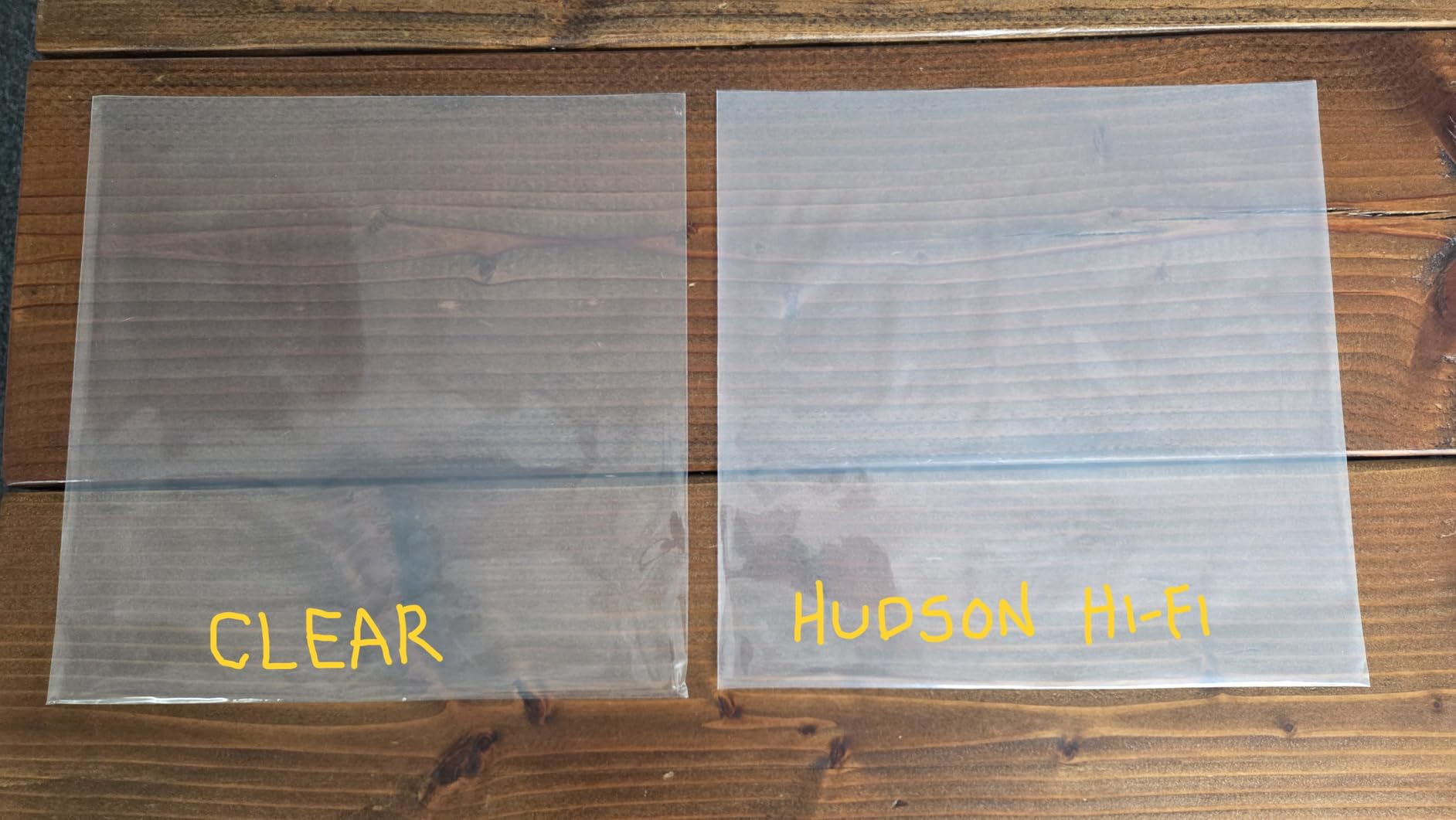 Hudson Hi-Fi Anti-Static Vinyl Record Sleeves - Durable Clear Disc Sleeves- Protect Your LP Albums from Scratches, Dust & Dirt - Acid-Free Rice Paper Disc Covers, 50x Outer Sleeves customer photo 1