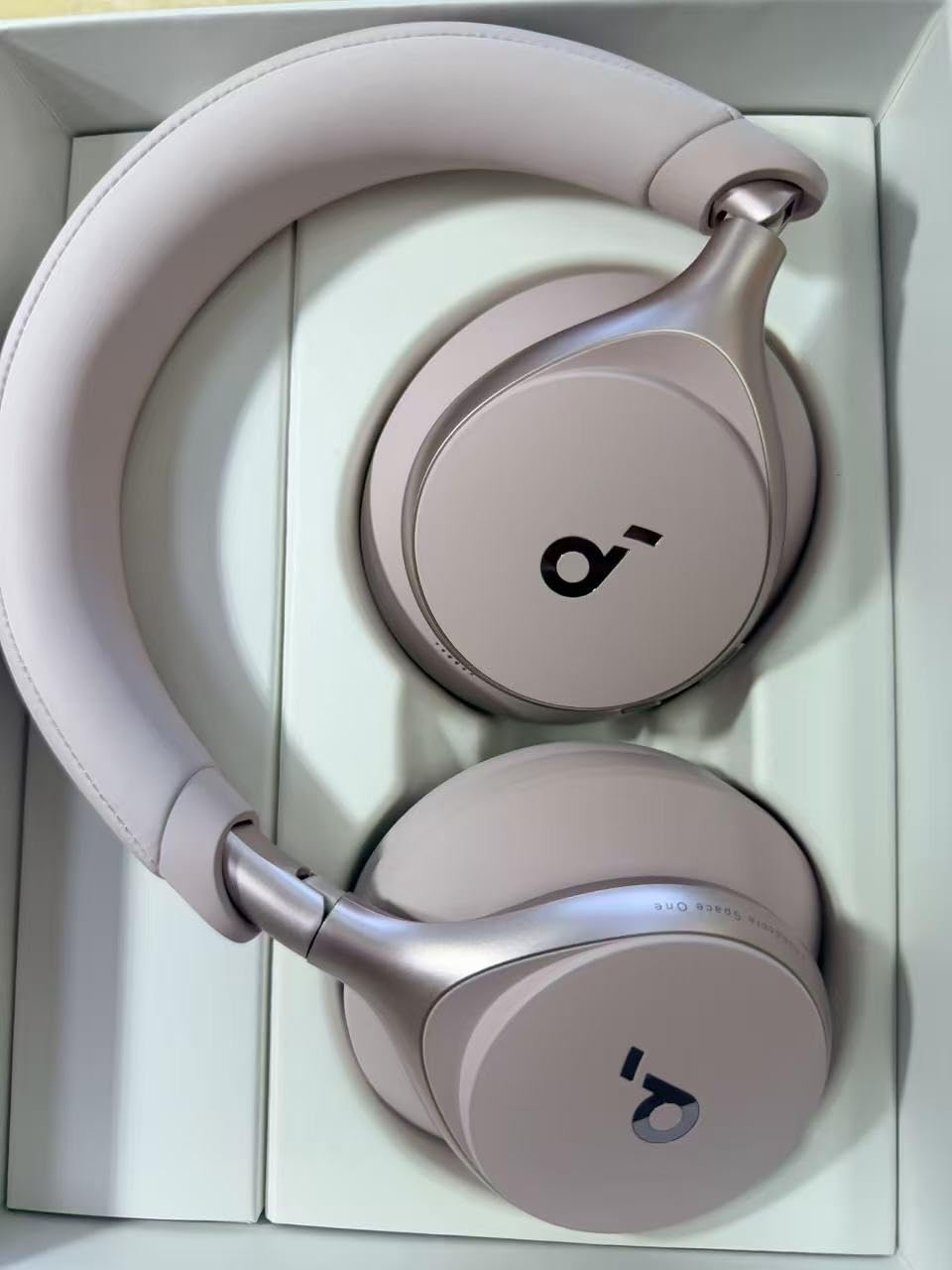 Soundcore Anker Space One ANC Over-Ear Headphones, 2X Voice Reduction | Active Noise Cancelling, Comfortable Fit, 40H ANC Playtime, App Control, LDAC Hi-Res, Clear Call, Bluetooth 5.3, Travel-Ready customer photo 2